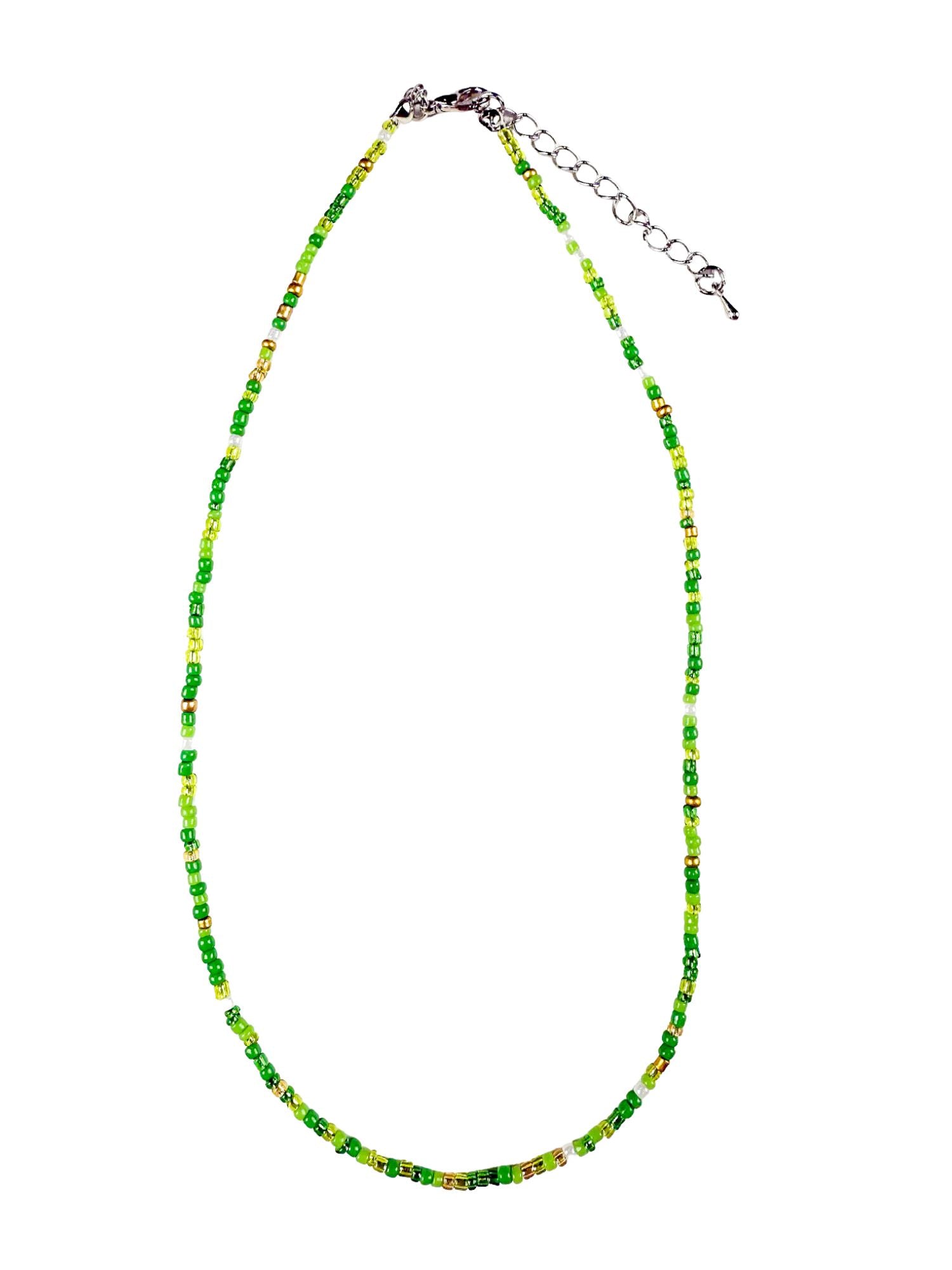 Eras Seed Necklace| Green