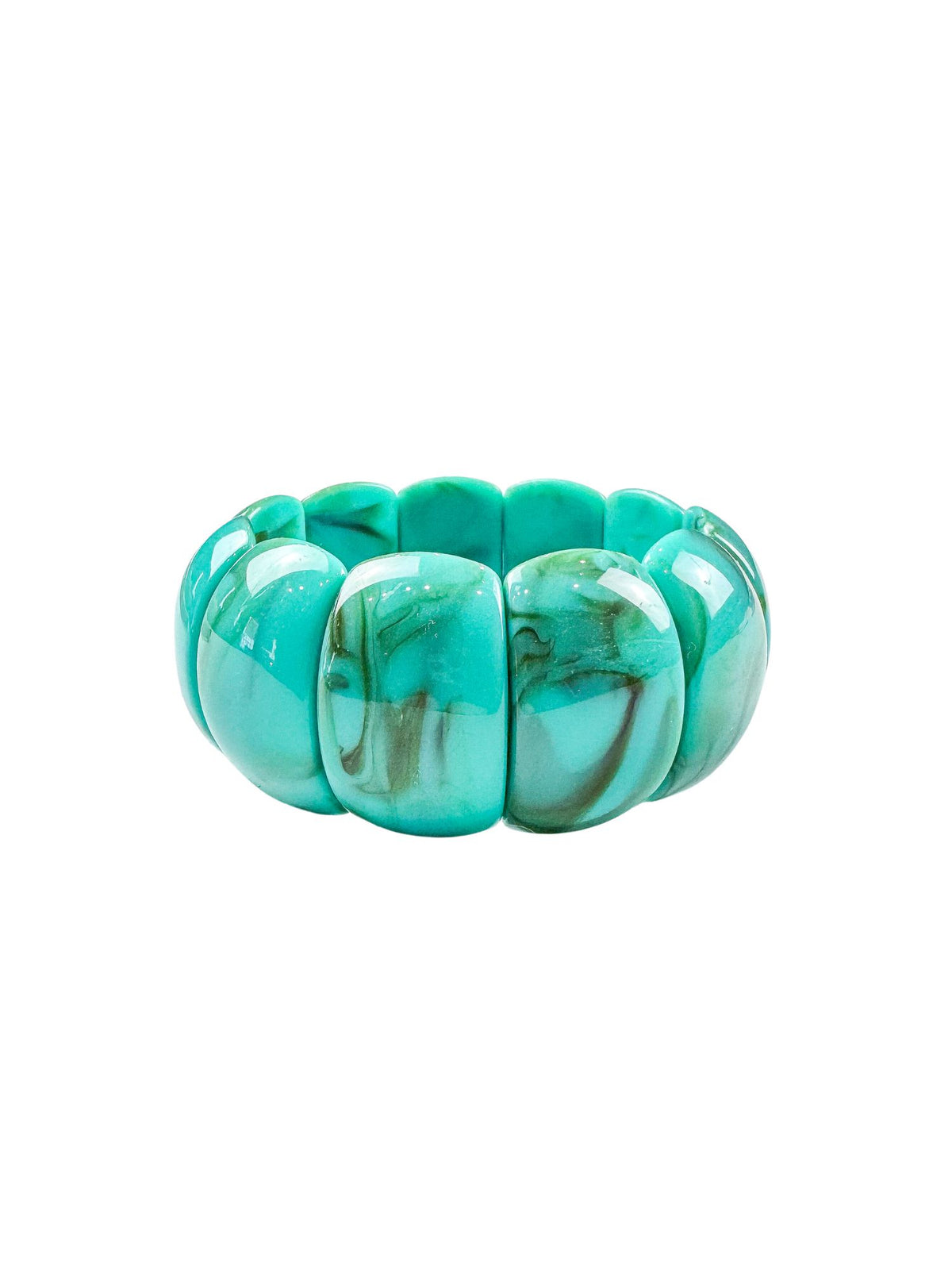 Acrylic Beaded Bracelet | Turquoise | Final Sale