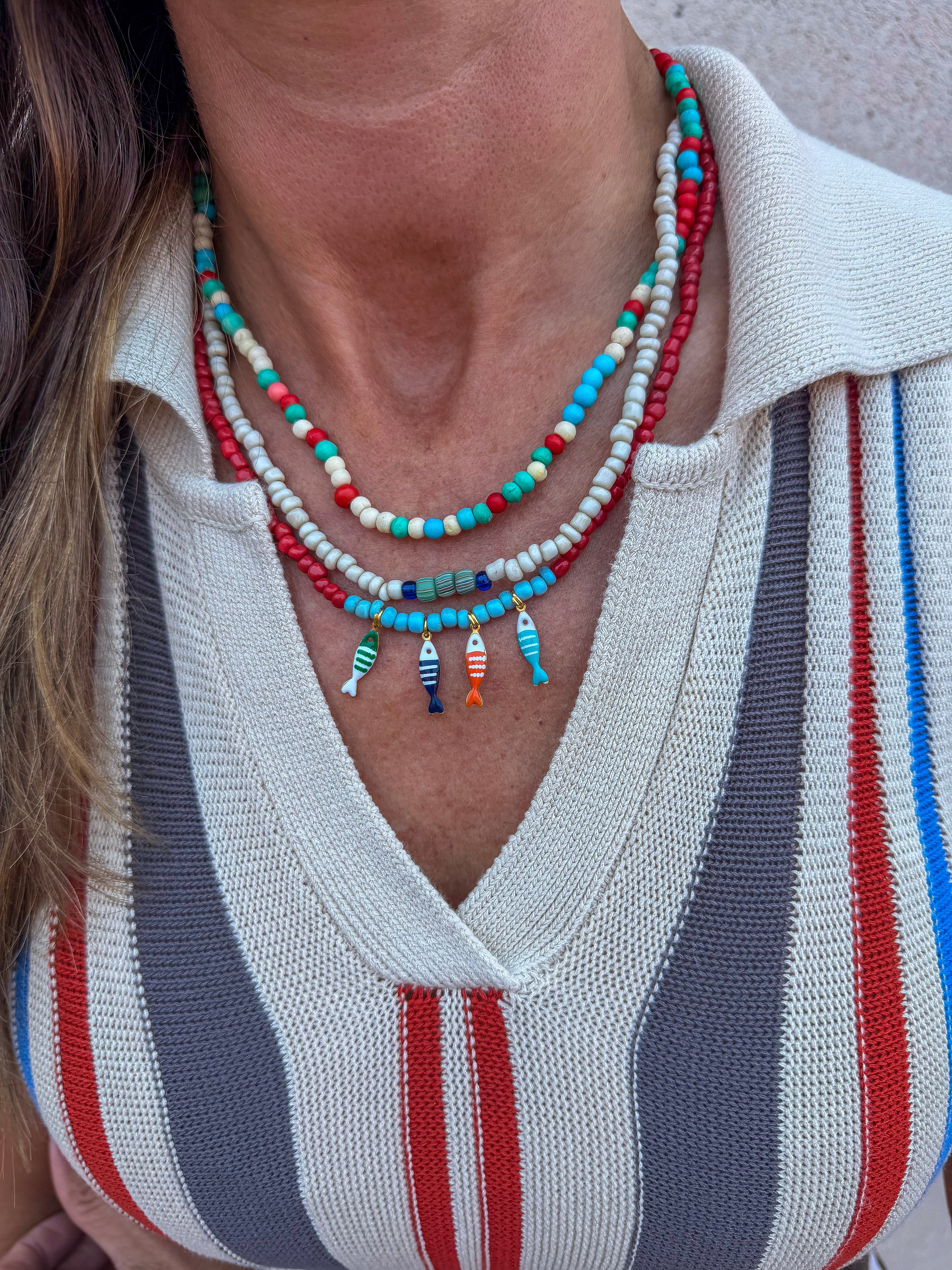 Layered Pendant Necklace | Cape Cod Fish