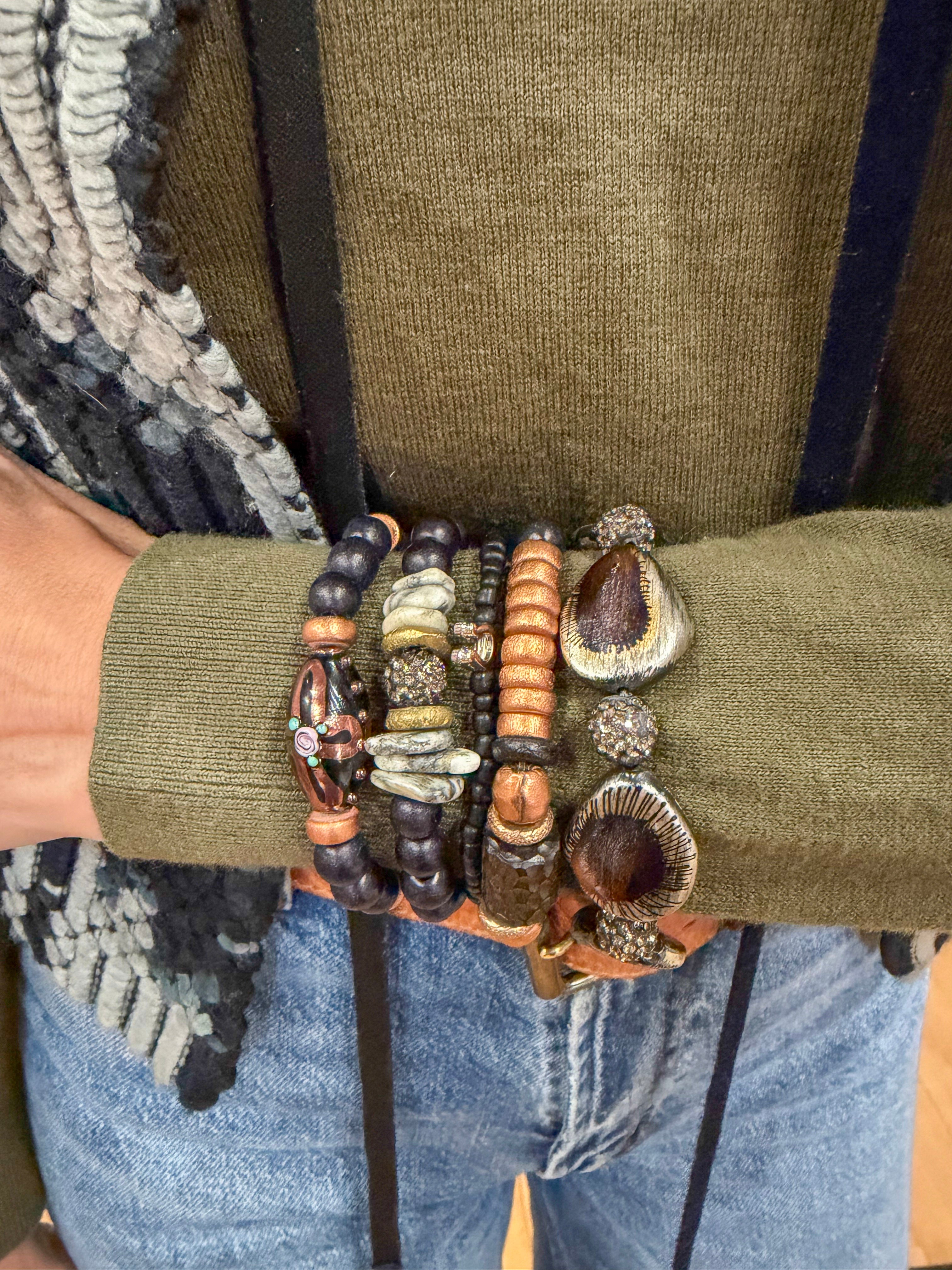 Intricate Stack Bracelet | Steel Glow