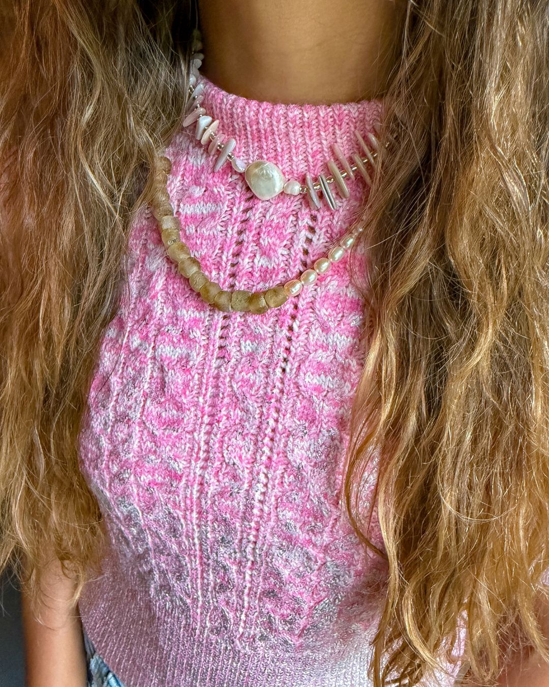 Stacked Classic Necklace | Blush