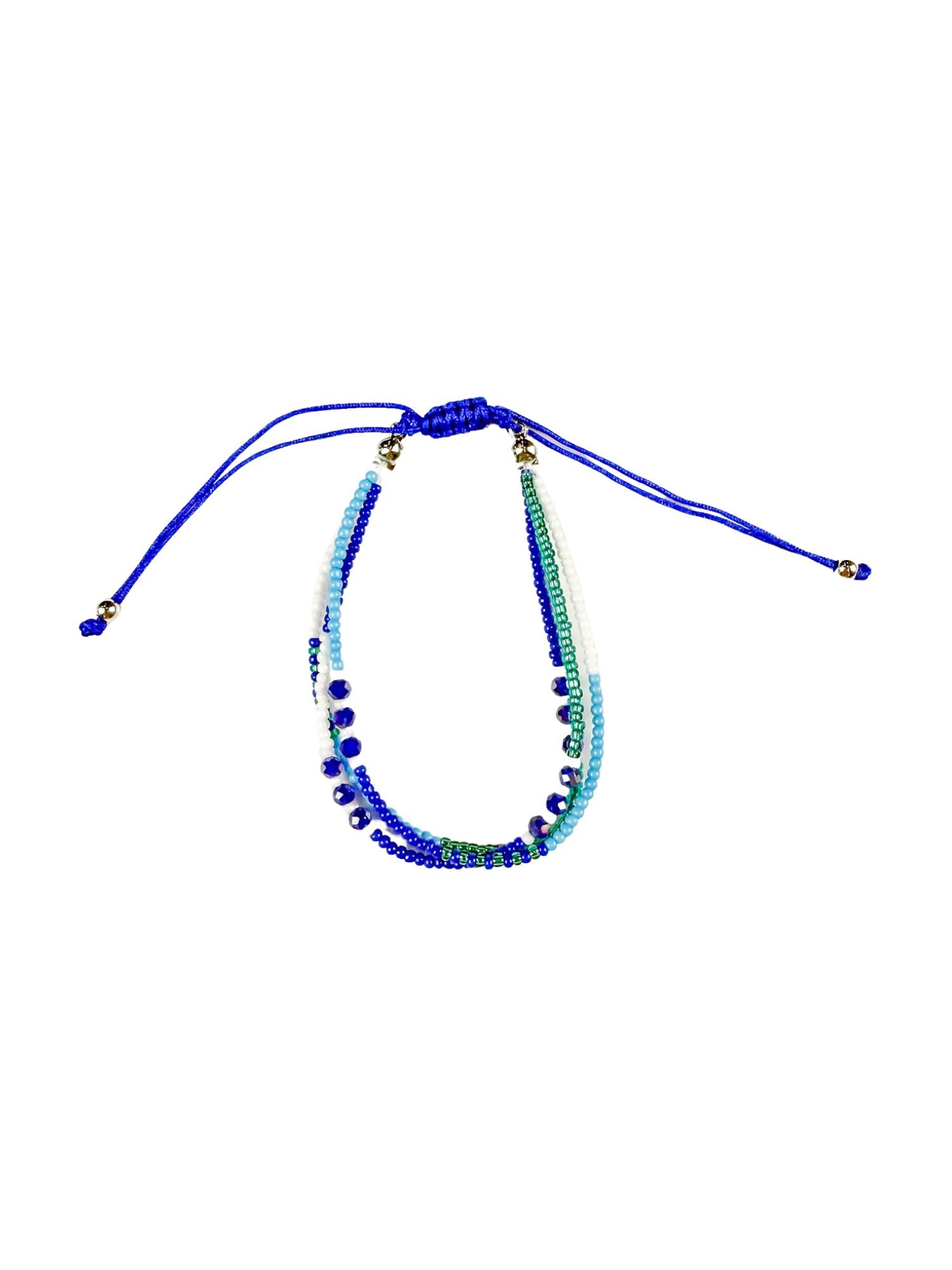 Eras Seed Layered Bracelet | Blue