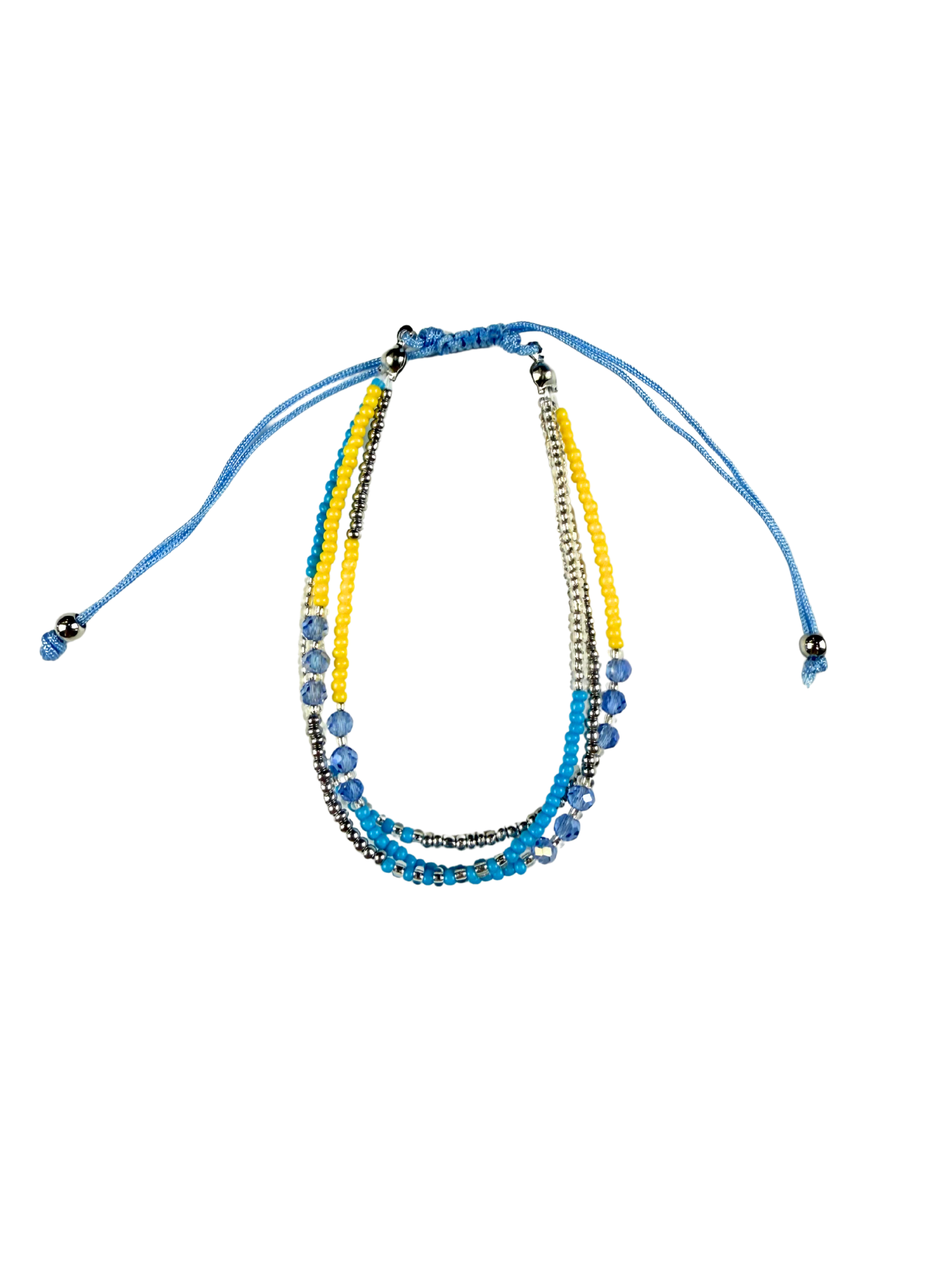 Eras Seed Layered Bracelet | Blue & Yellow