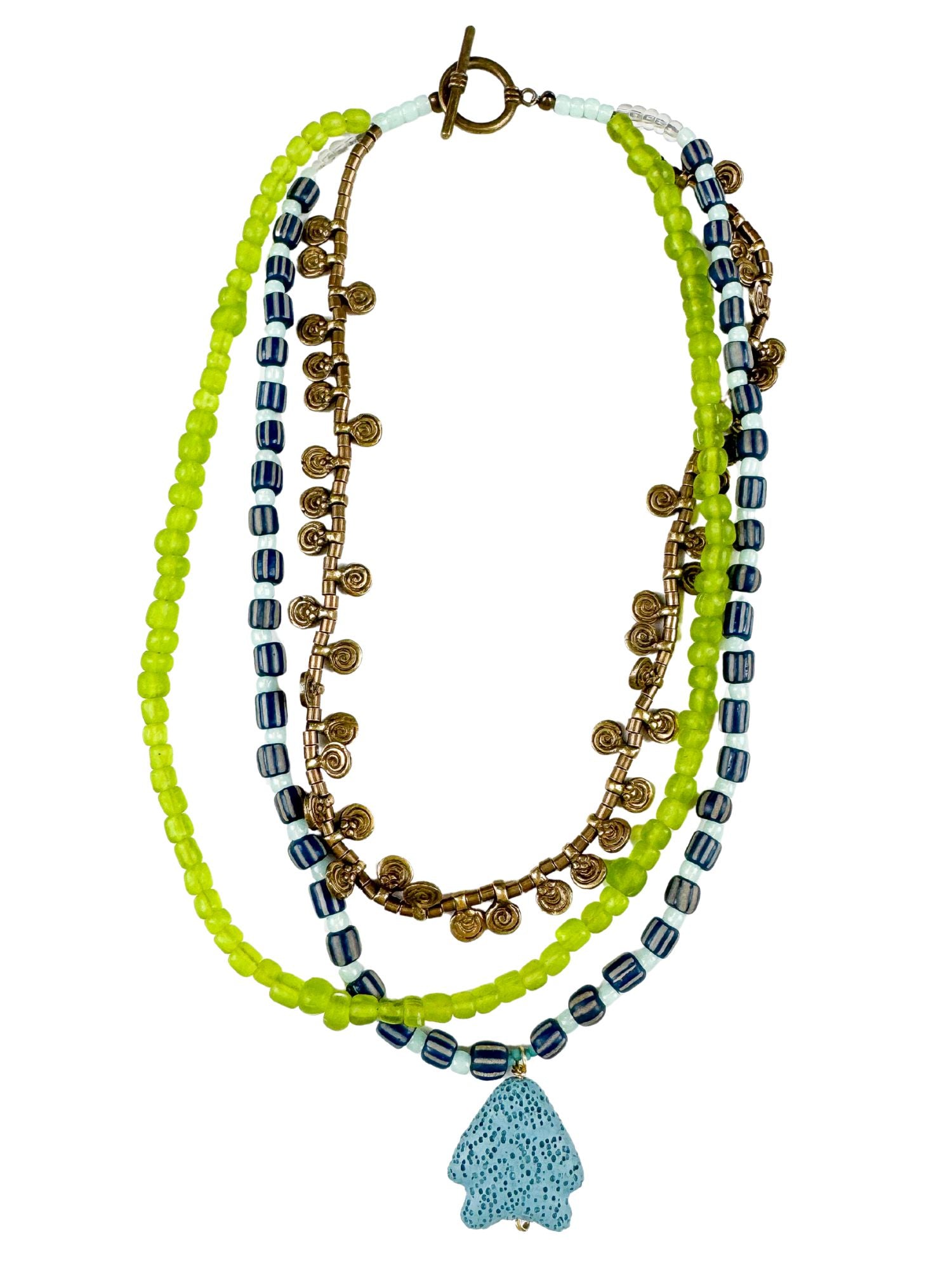 Layered Pendant Necklace | Seabreeze Fish
