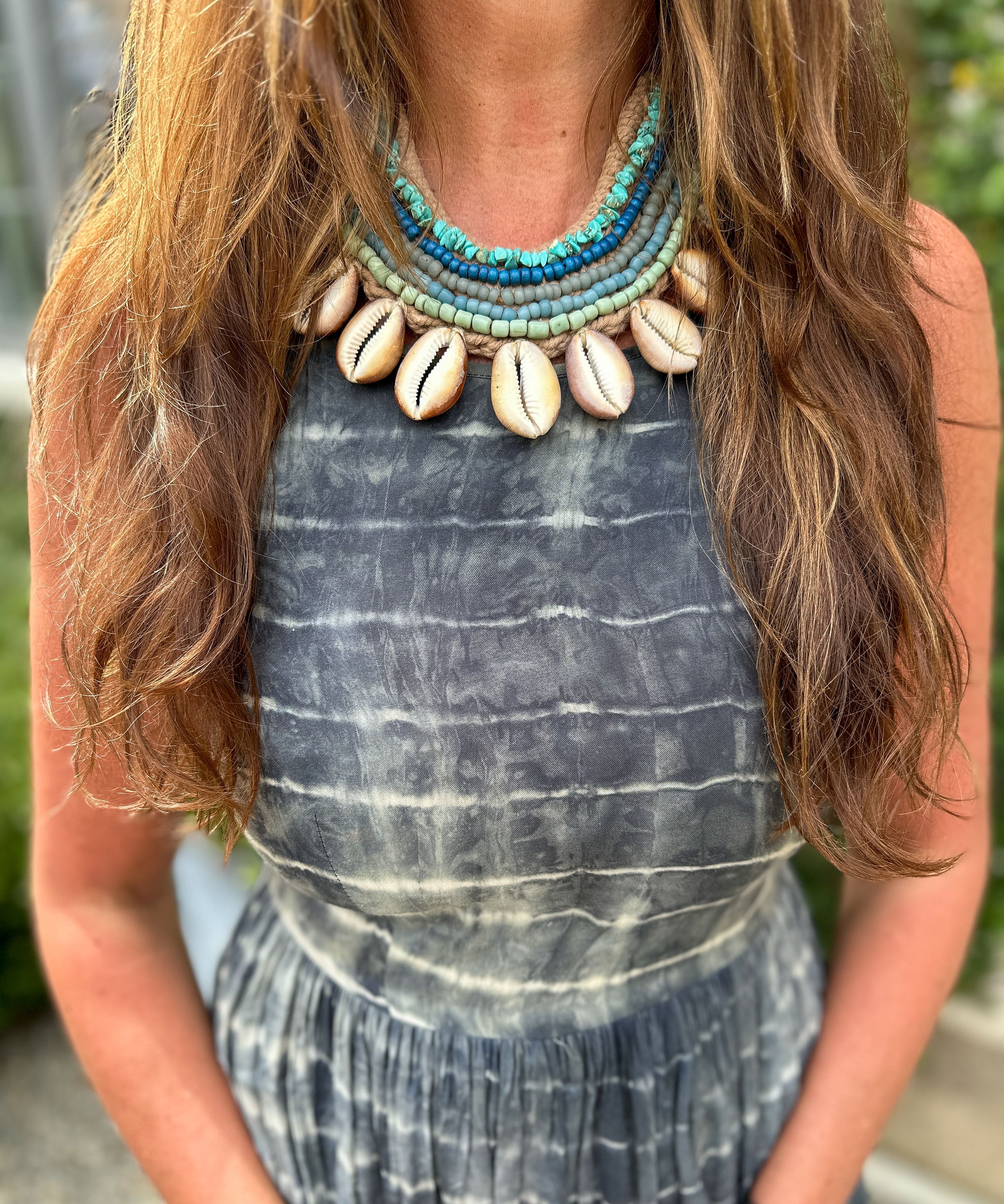Cowrie Collar Necklace | Waves