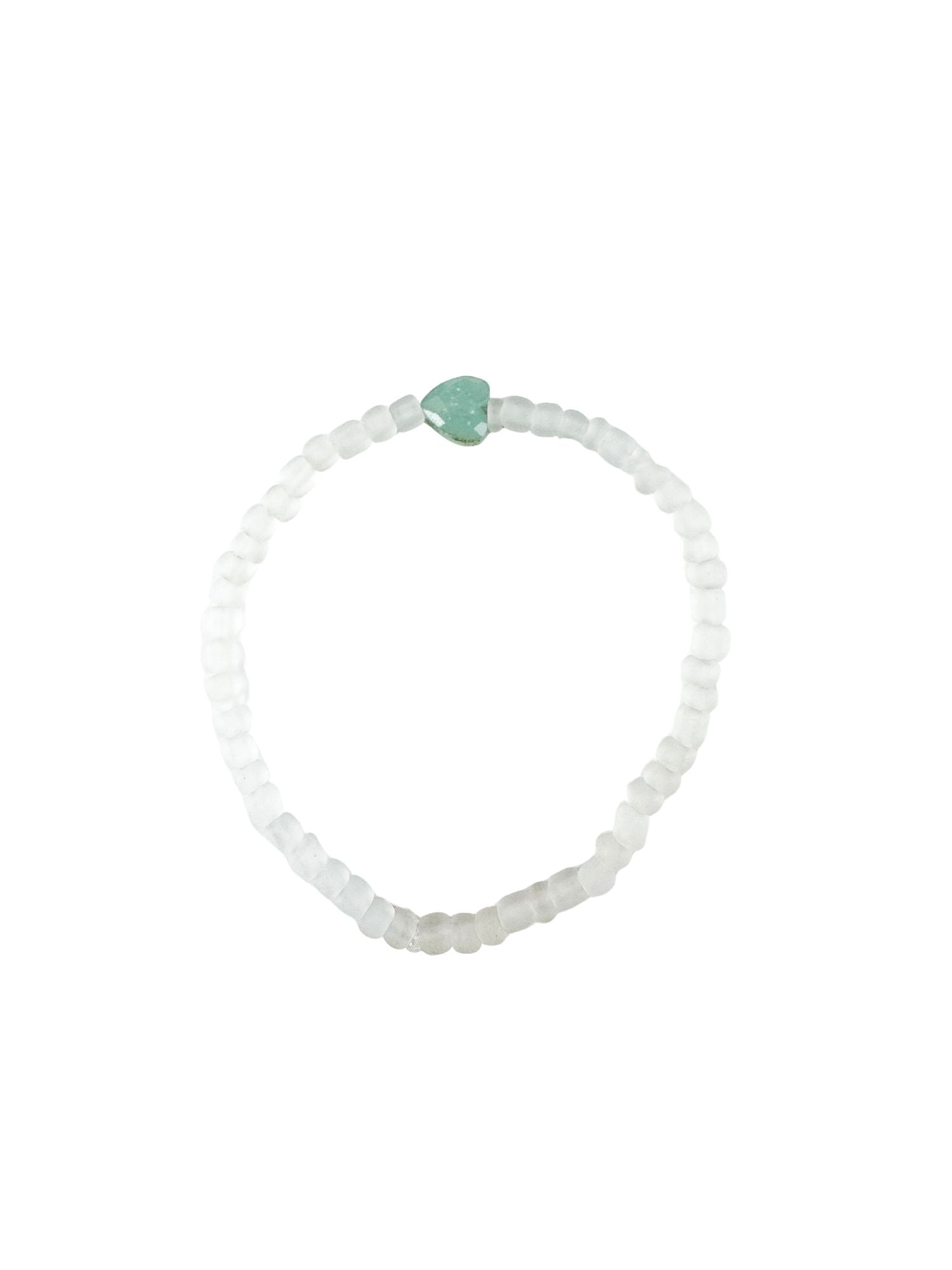 Seed Heart Bracelet | Mist