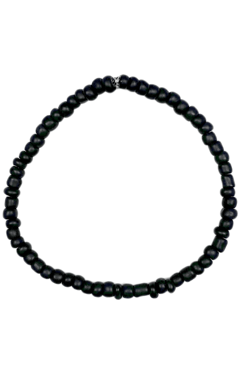 Simple Seed Bracelet | Black