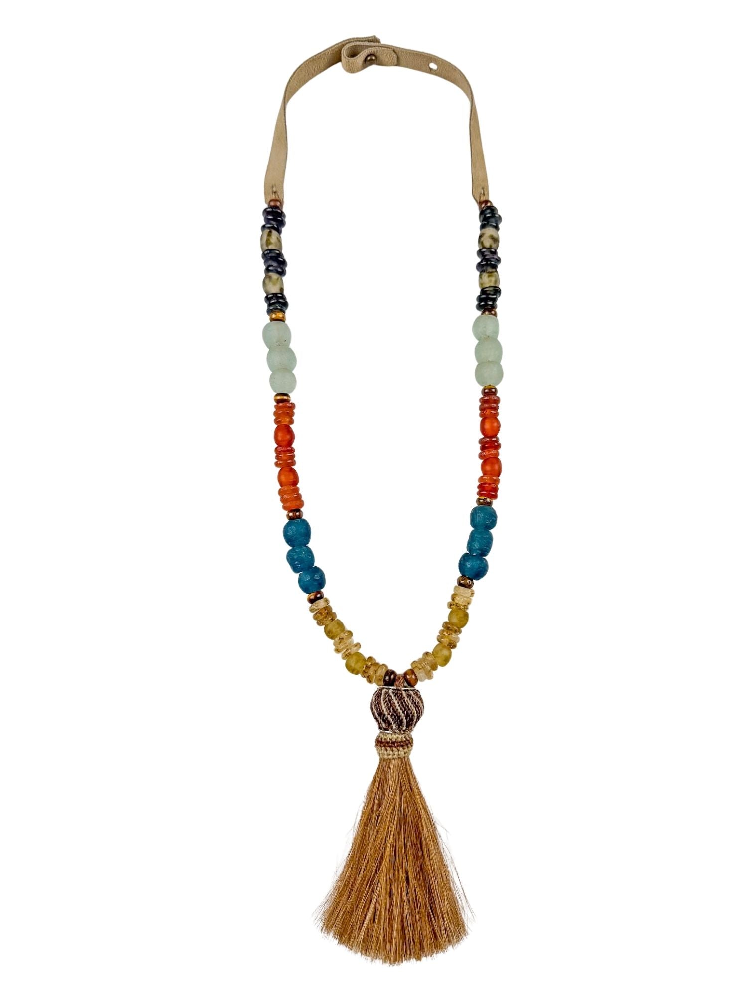 Slim Horse Hair Necklace | Brown Equestrian