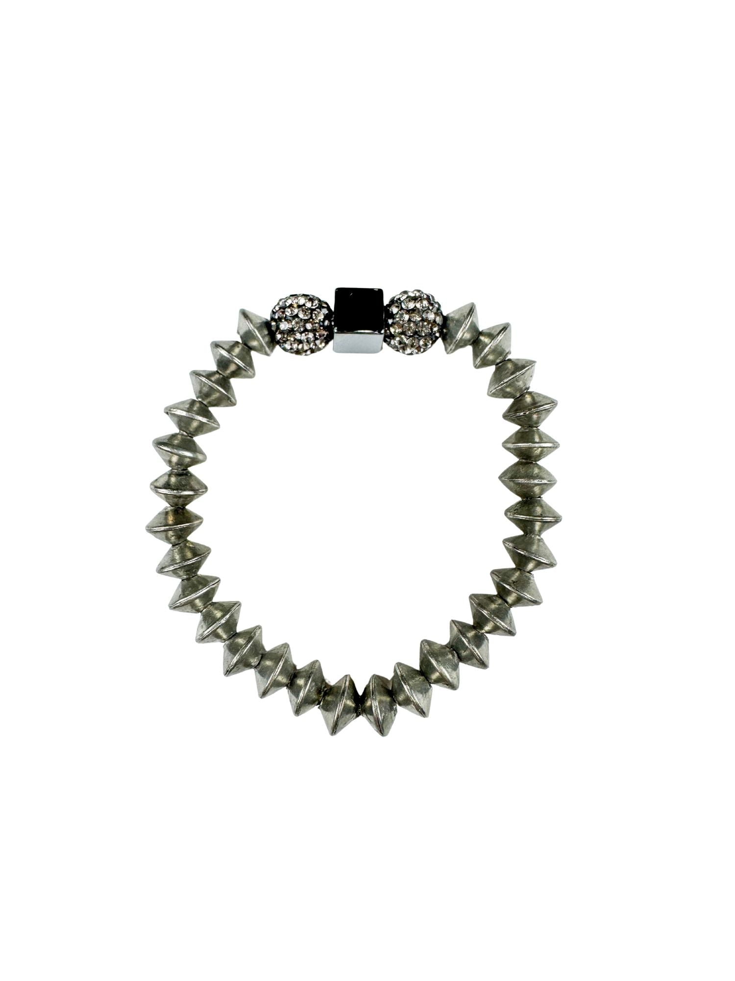 Metal Stack Bracelet | Gunmetal