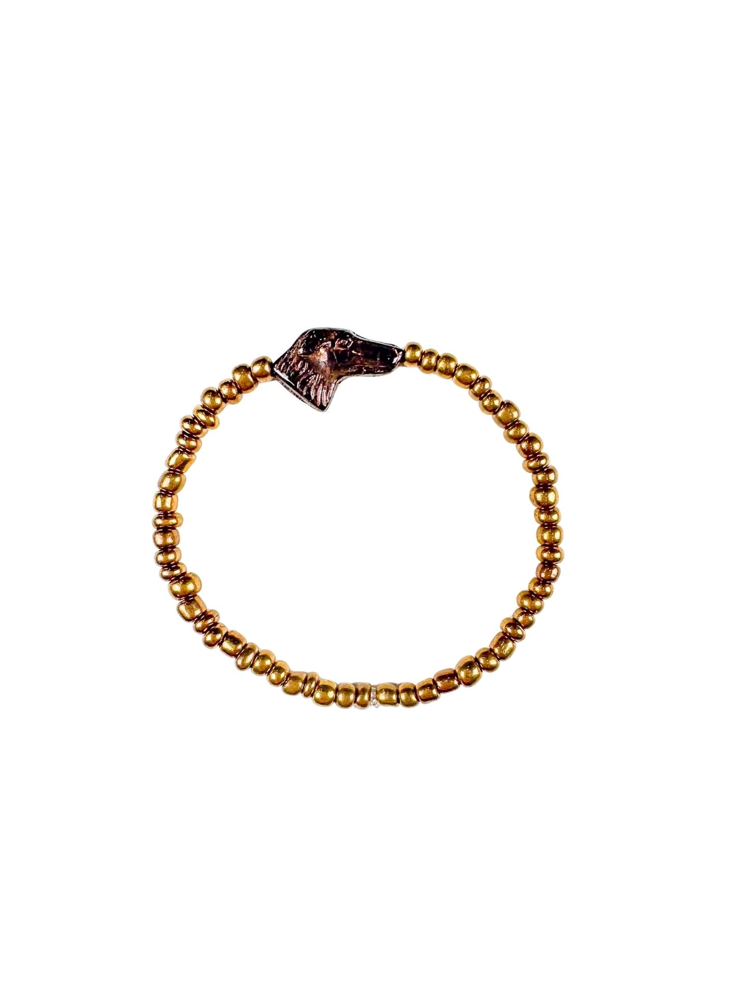 Simple Seed Bracelet | Gold Dog
