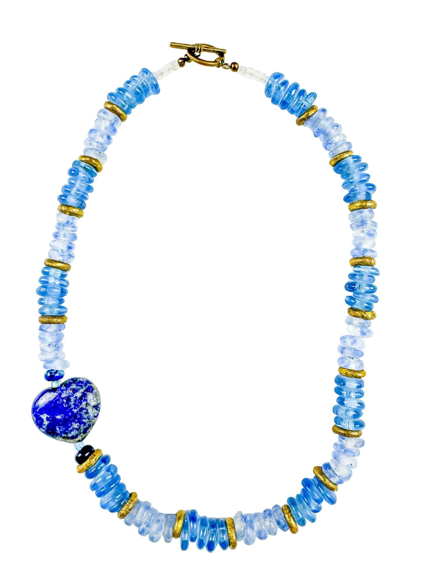 Classic Heart Necklace | Sea Blue