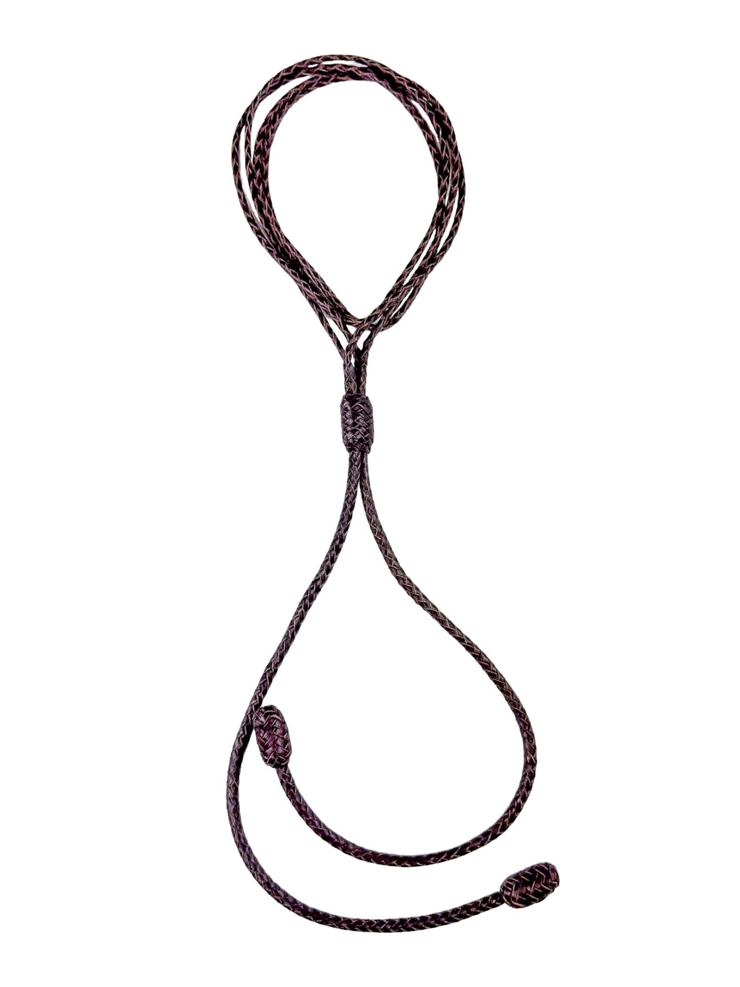 Bolo Leather Necklace | Dark Brown