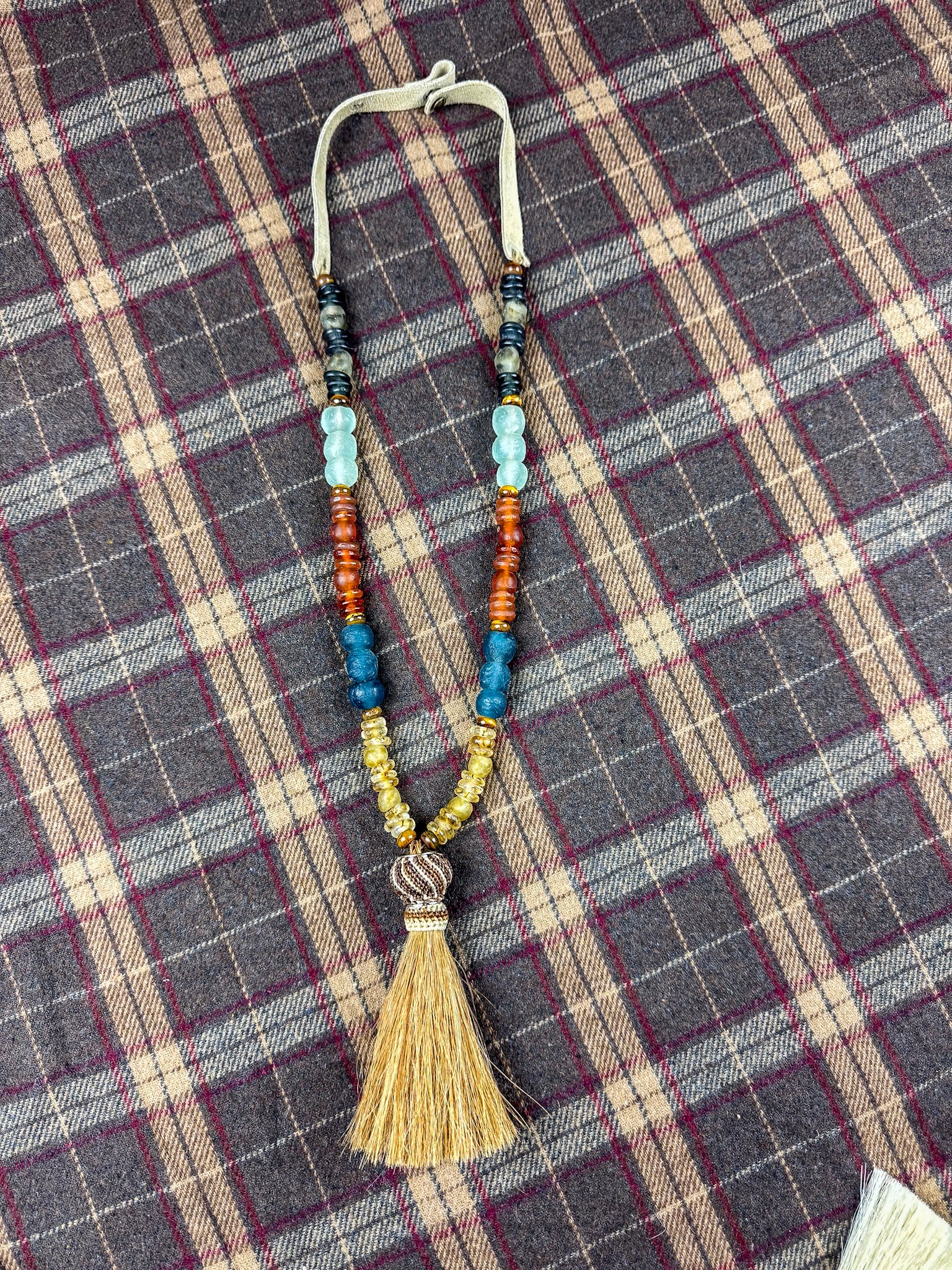 Slim Horse Hair Necklace | Brown Equestrian