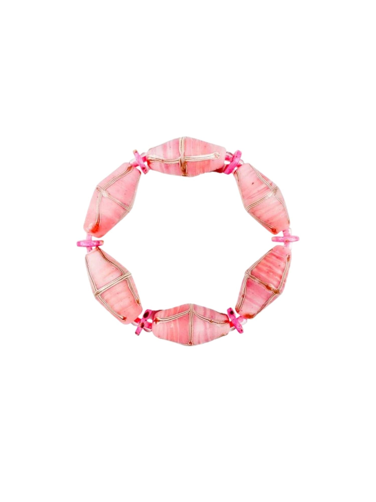 Intricate Stack Bracelet | Pink