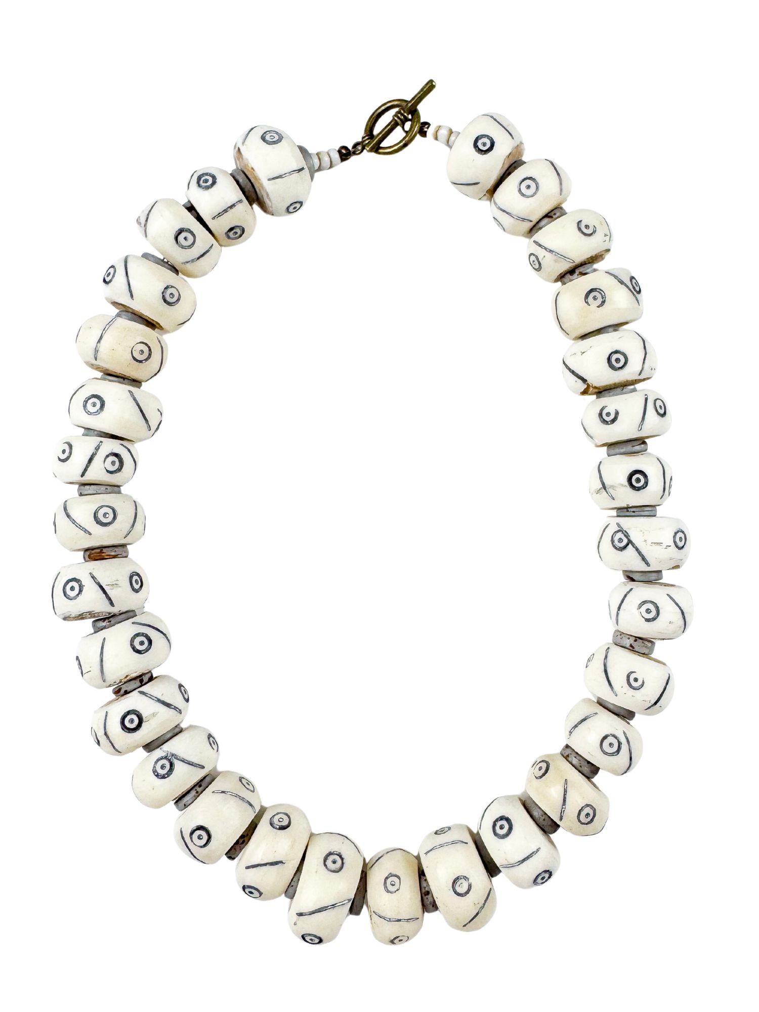 Classic Bone Necklace | White | Final Sale