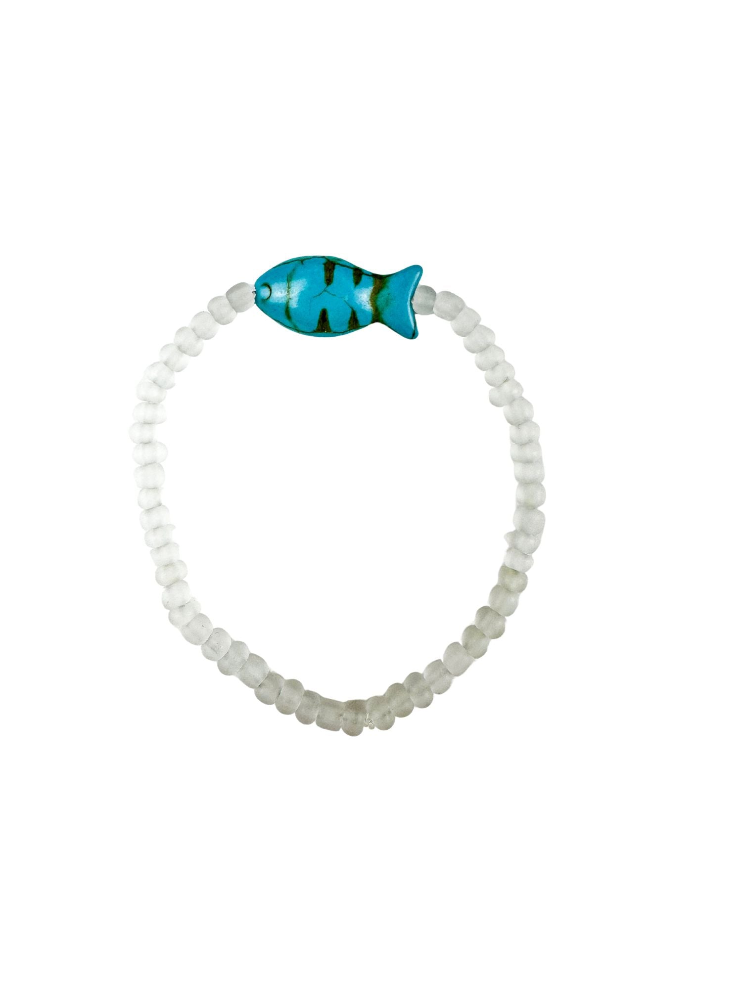 Simple Seed Bracelet | Aqua Fish