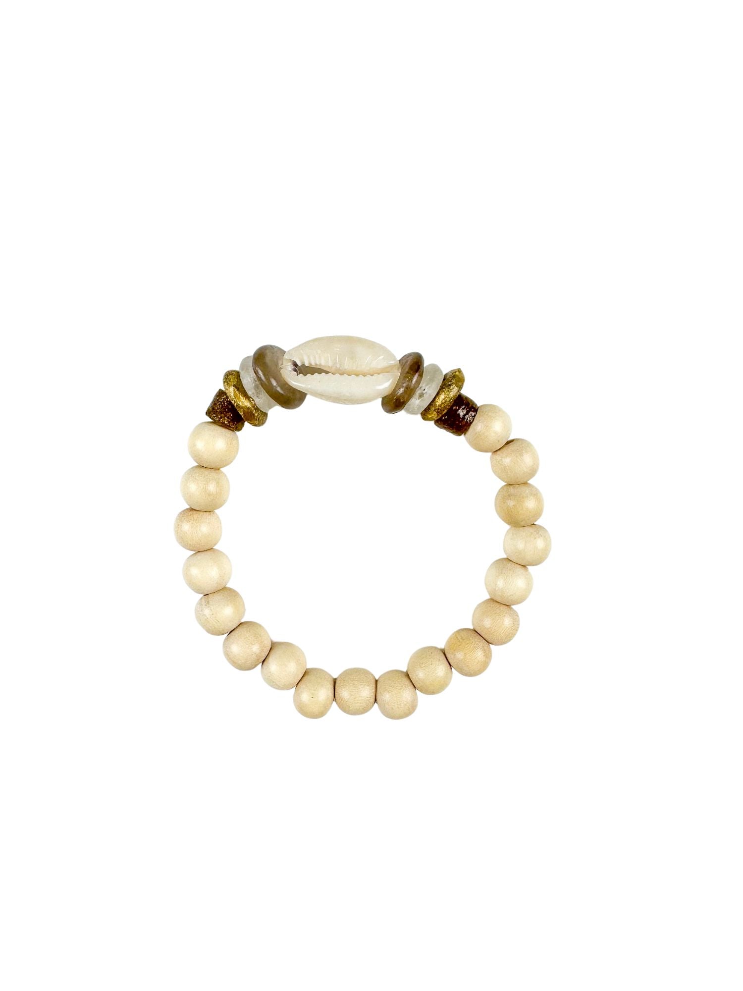 Single Stack Cowrie Bracelet | Neutral