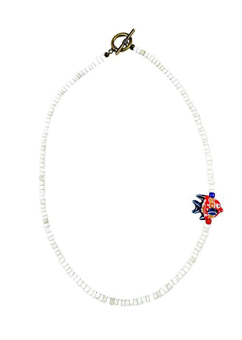 Seed Fish Necklace | Americana | Final Sale