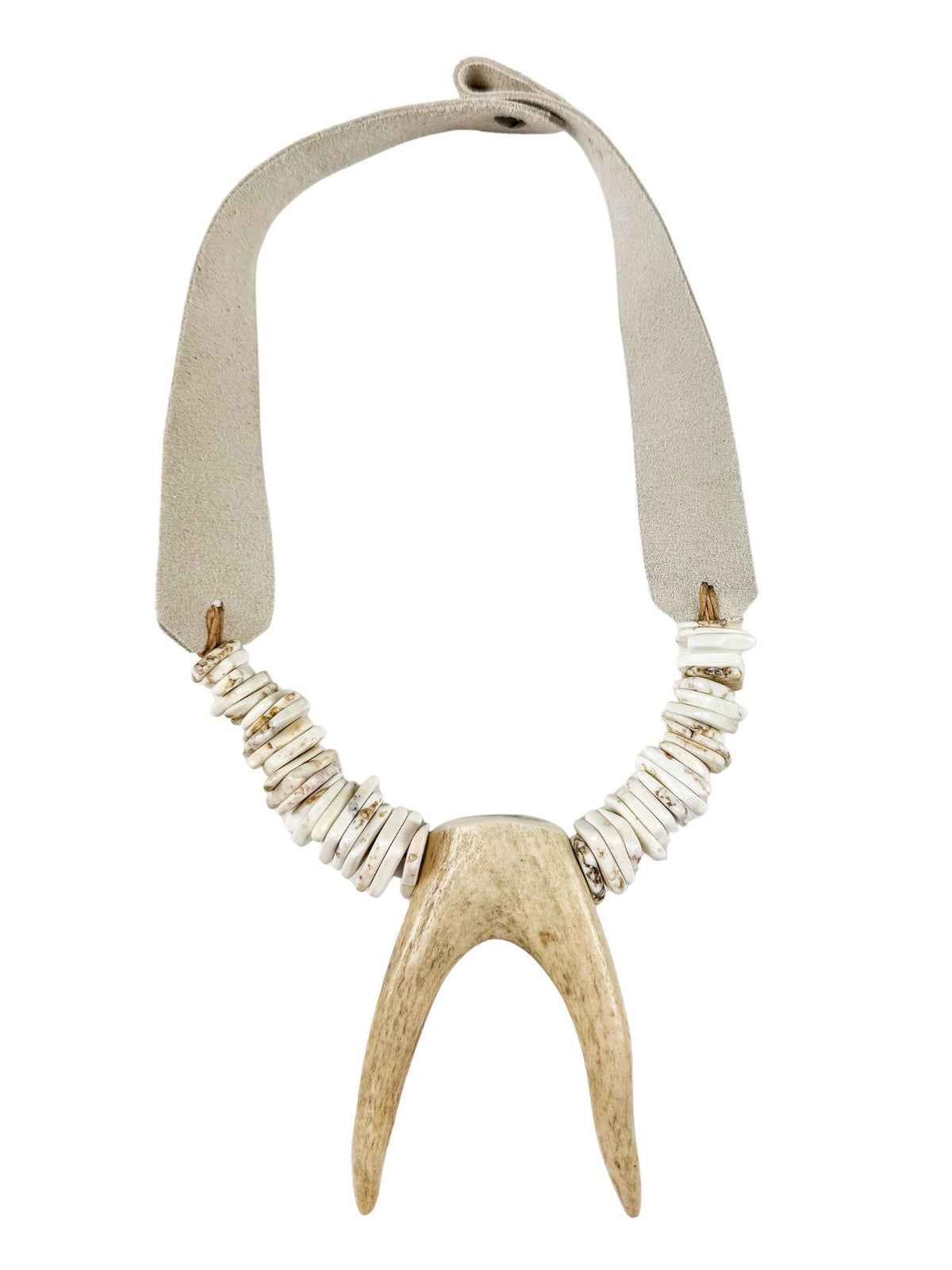 Mid Antler Necklace | Blanc | Final Sale