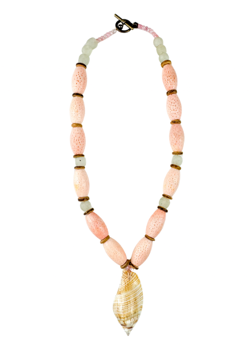 Classic Shell Necklace | Melon