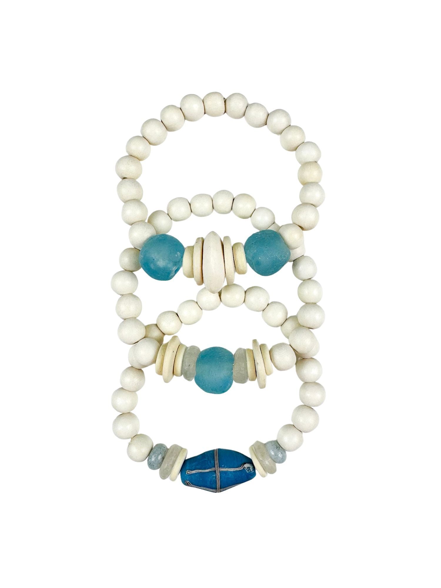 Trio Stack Bracelet Set | Carolina Blue
