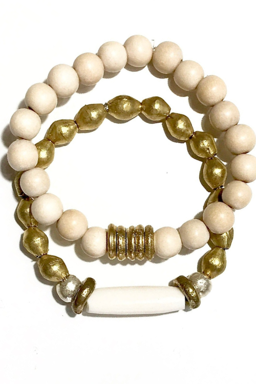 Duo Bracelet Set | Gold