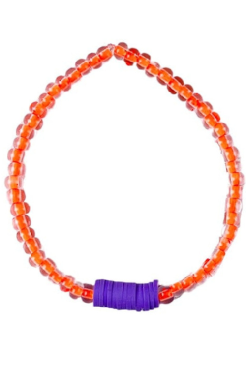 Teen Vinyl Seed Bracelet | Orange