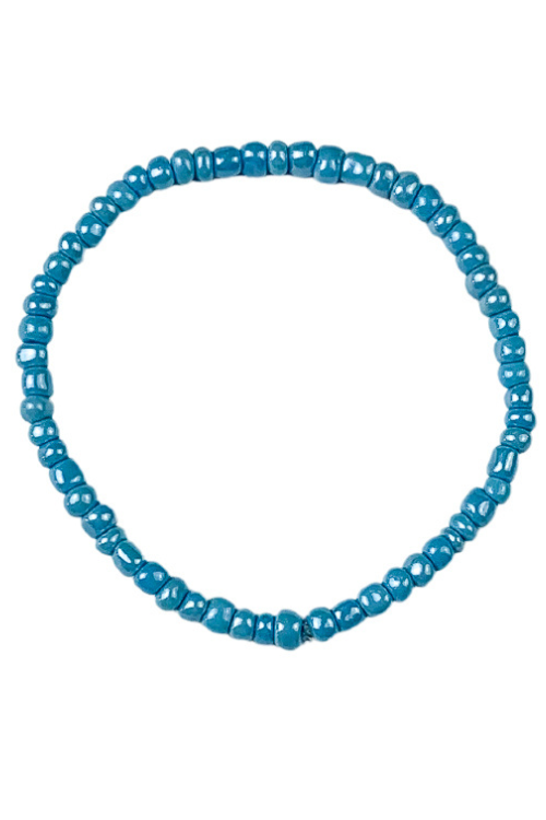 Simple Seed Bracelet | Blue