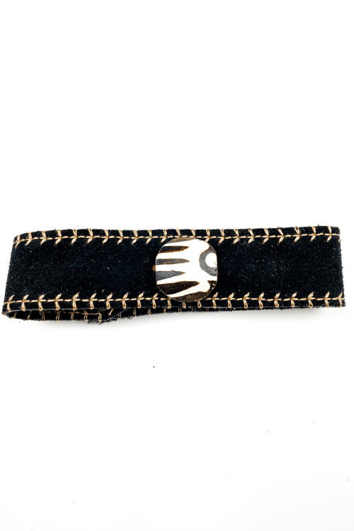 Men's Batik Cuff Bracelet | Black