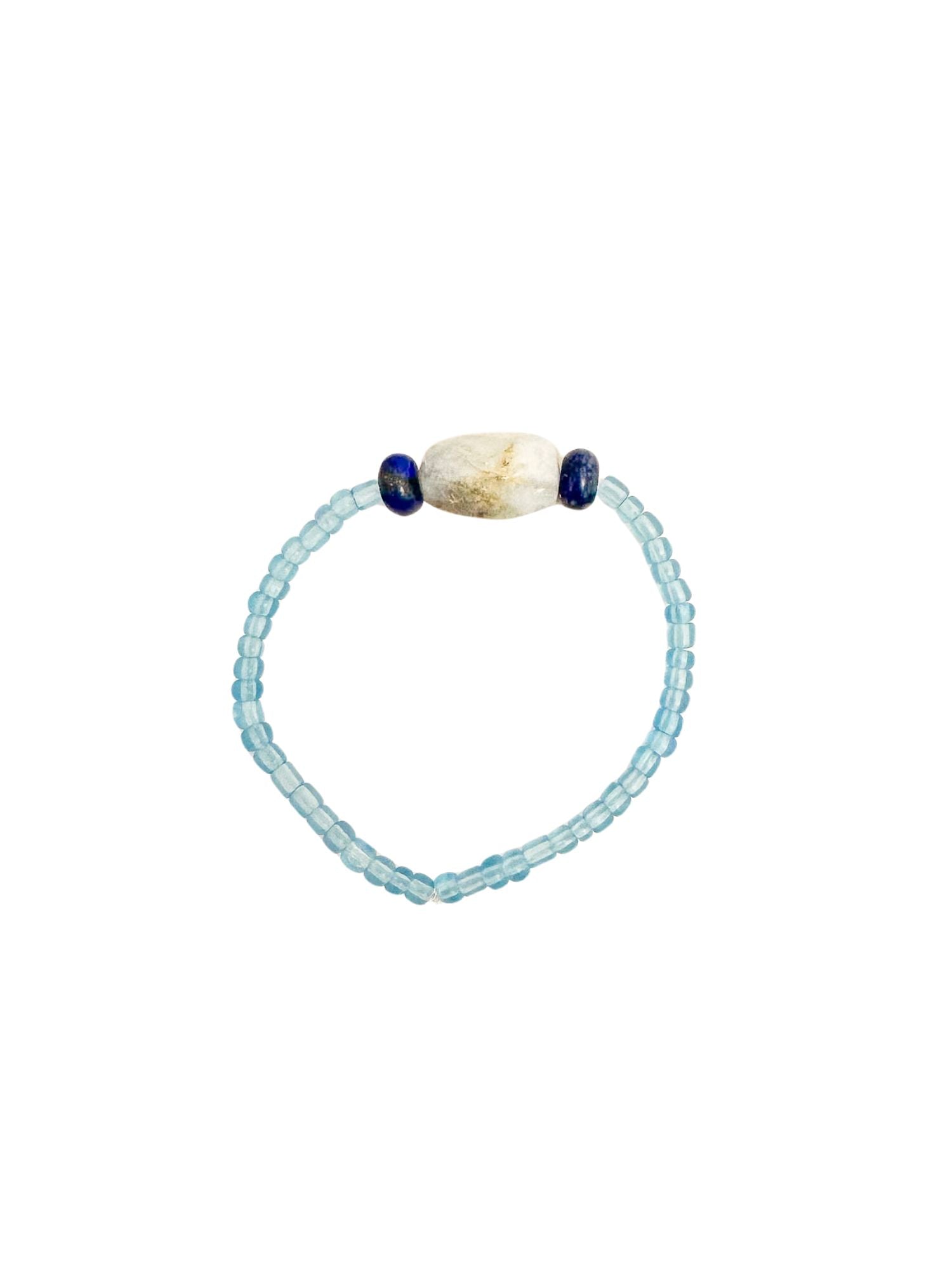 Simple Seed Bracelet | Denim