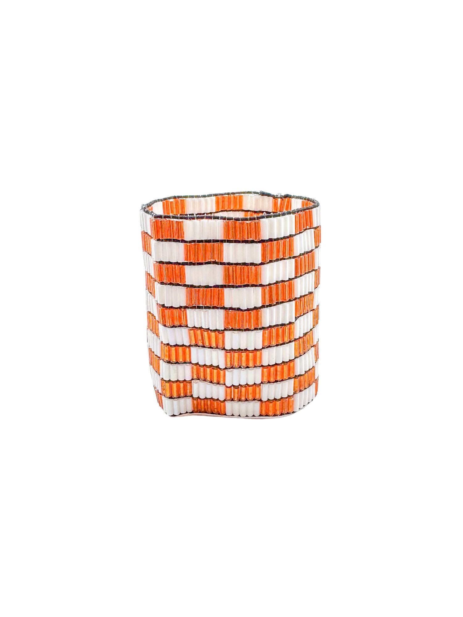 Beaded Stretch Bracelet | Orange