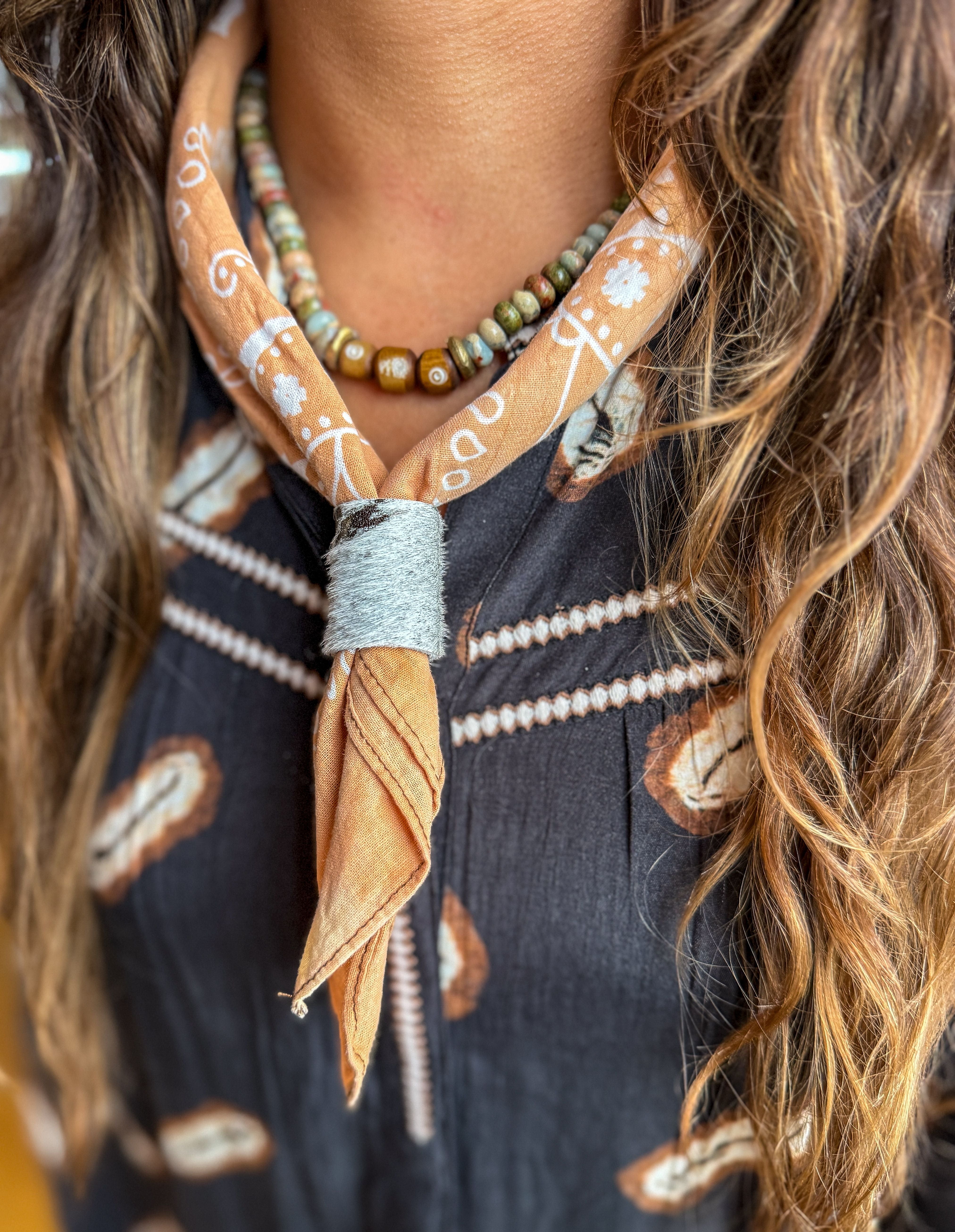 Bandana Necklace | Light Amber
