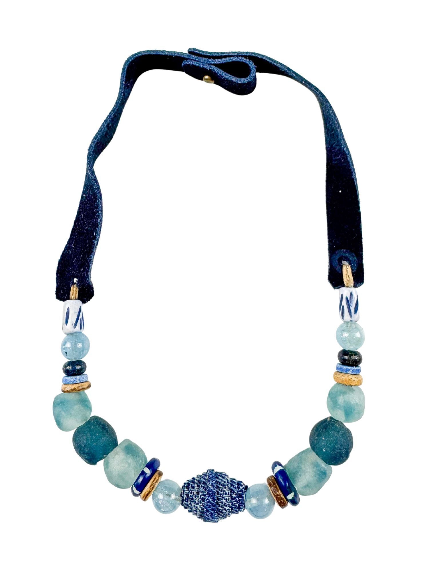 Slim Choker Necklace | Denim