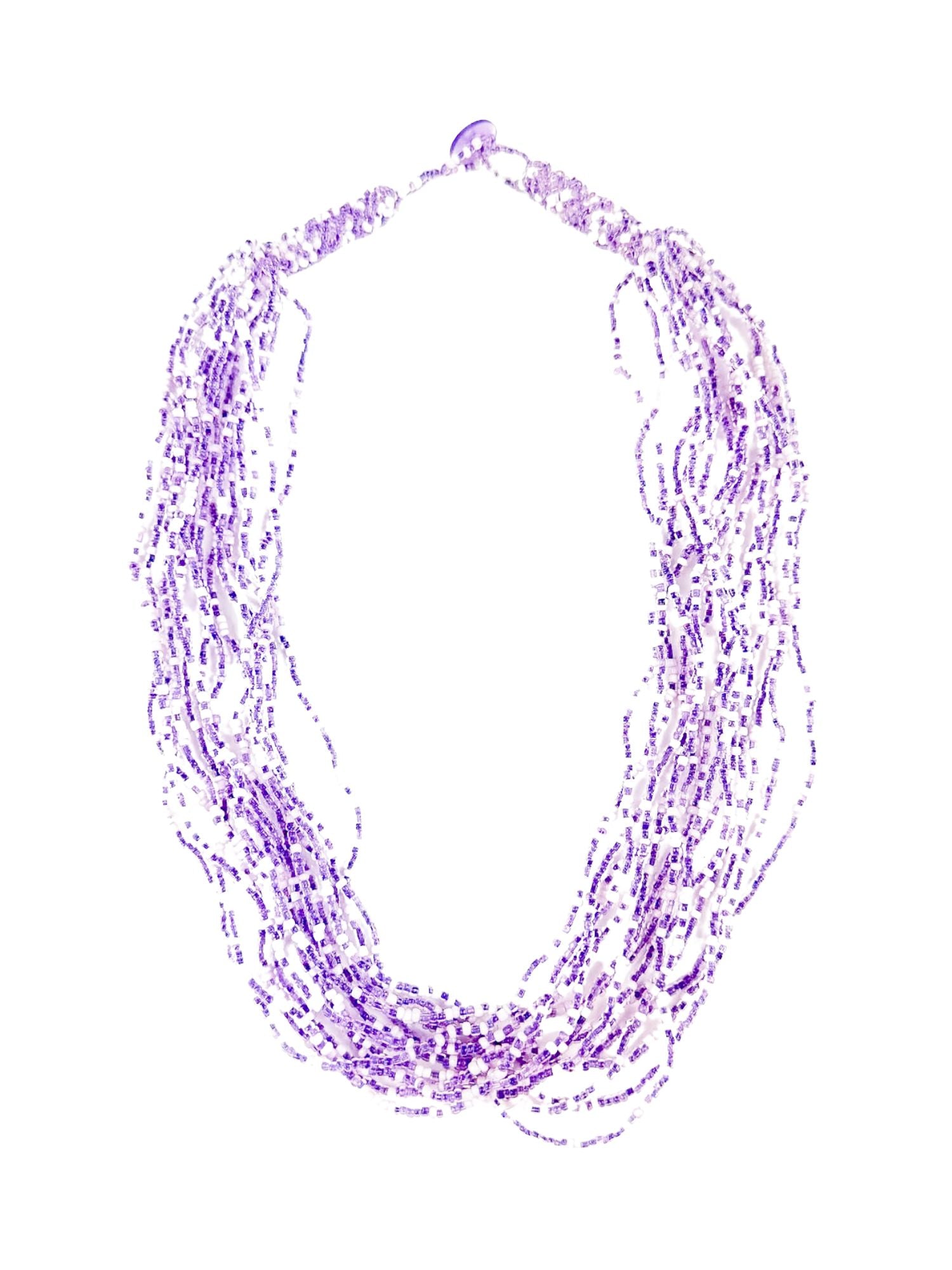Layered Seed Necklace | Lilac | Final Sale