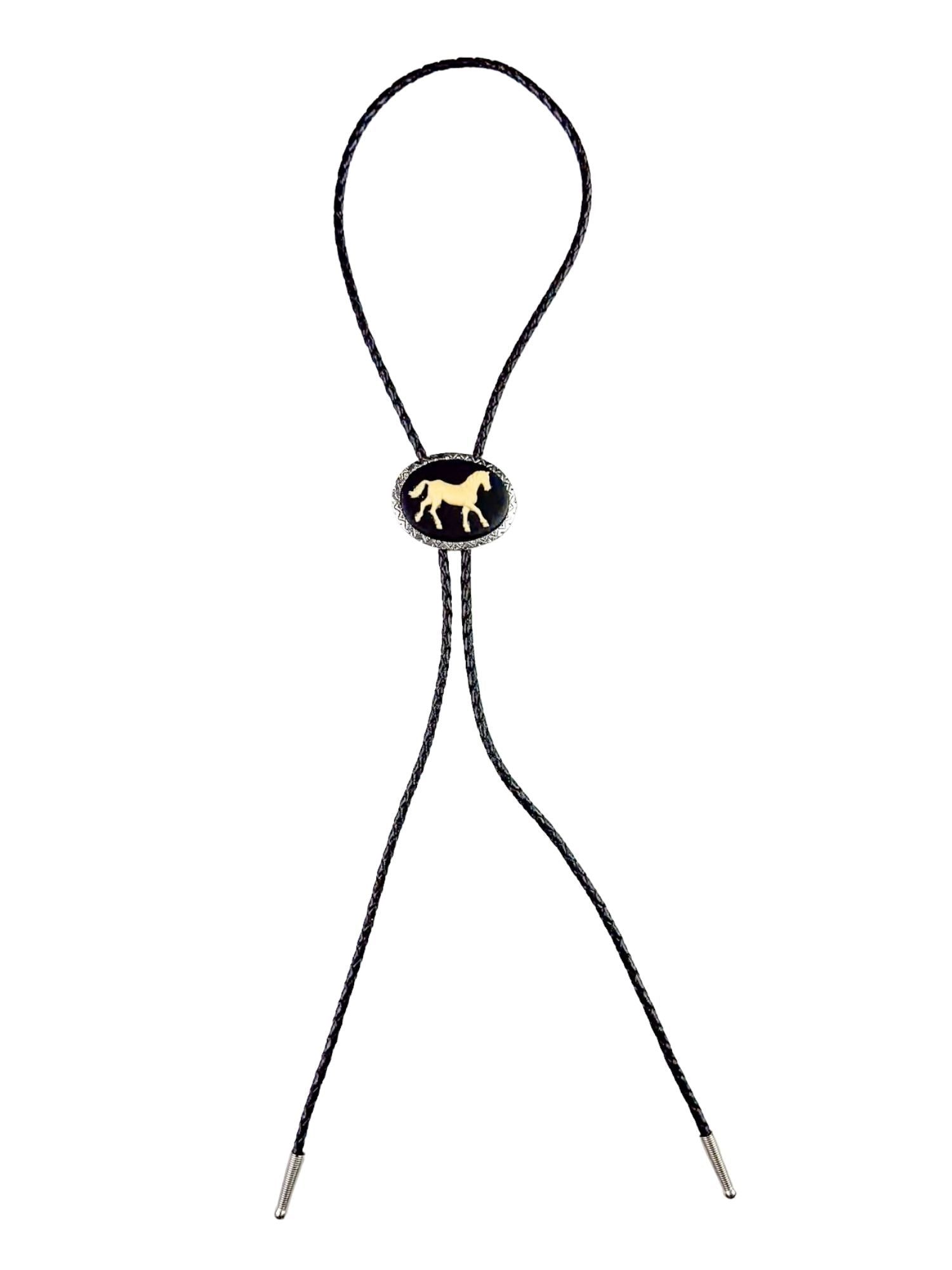 Bolo Horse Necklace | Black