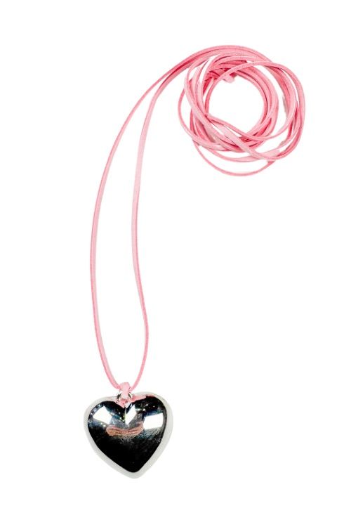 Cord Pendant Necklace | Silver Heart | Final Sale