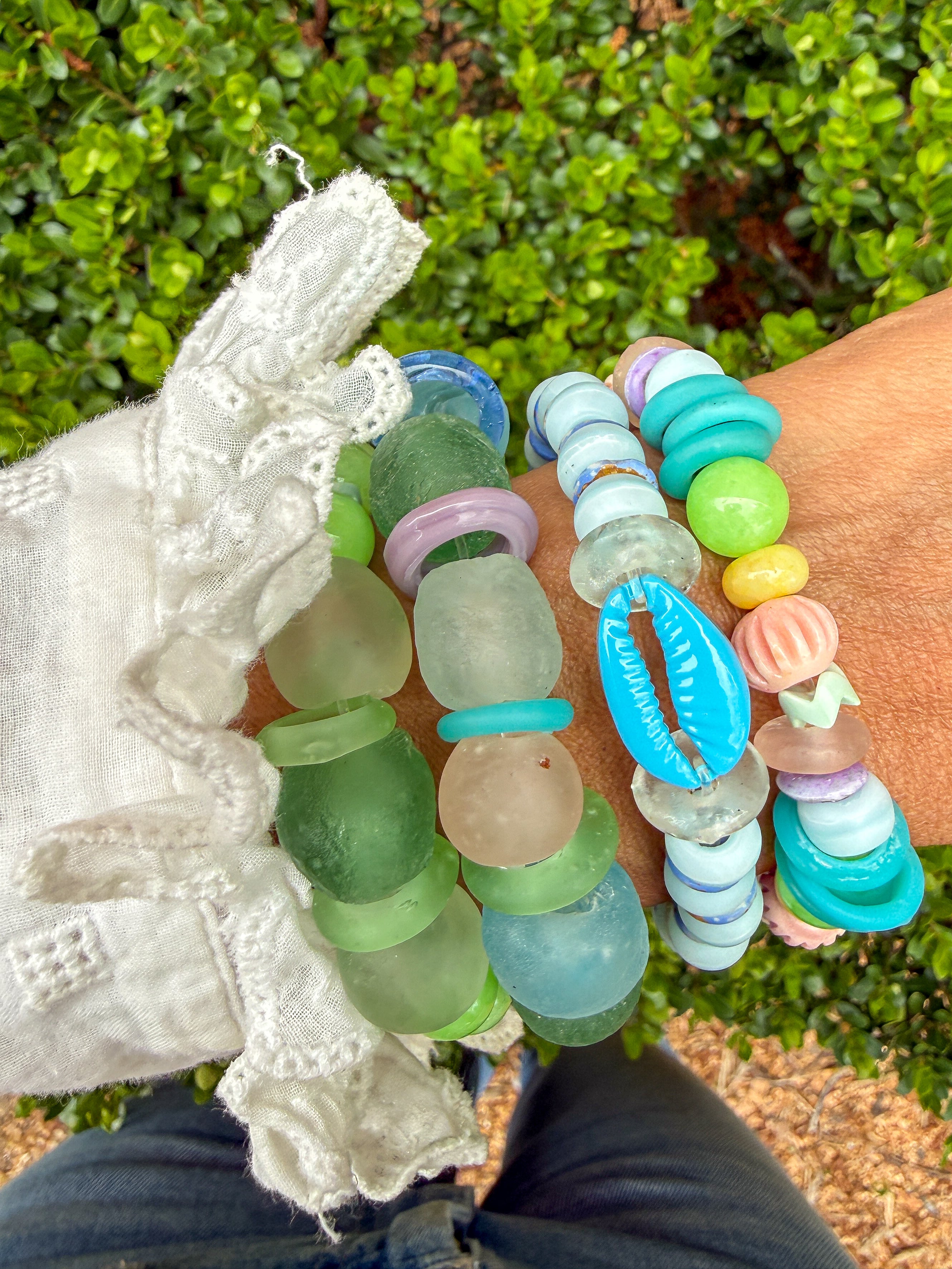 Tribal Stack Bracelet | Green