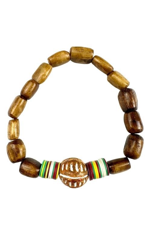 Tribal Stack Bracelet | Brown Vinyl