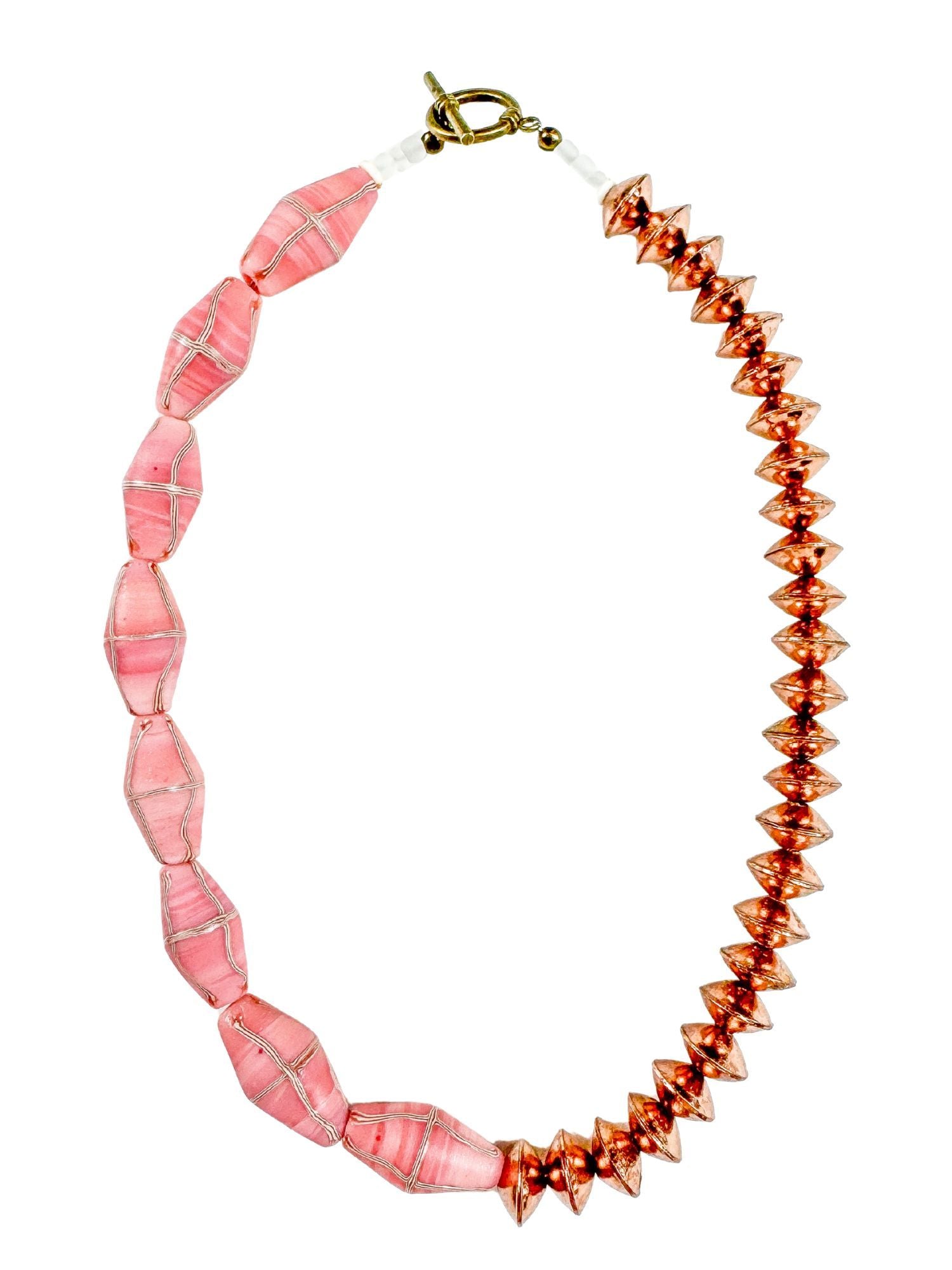 Classic Necklace | Rose Gold + Pink