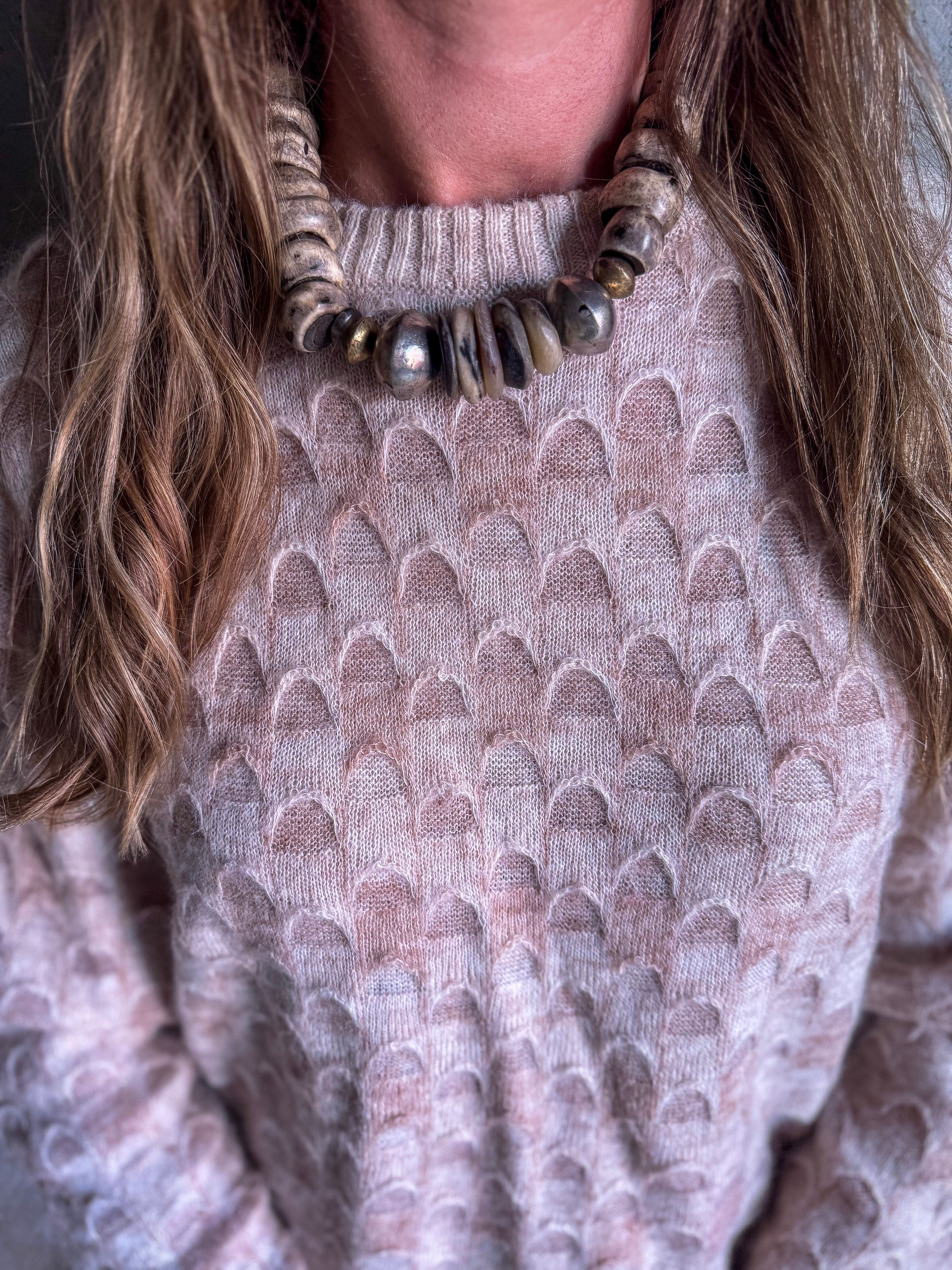 Classic Bone Necklace | Slate
