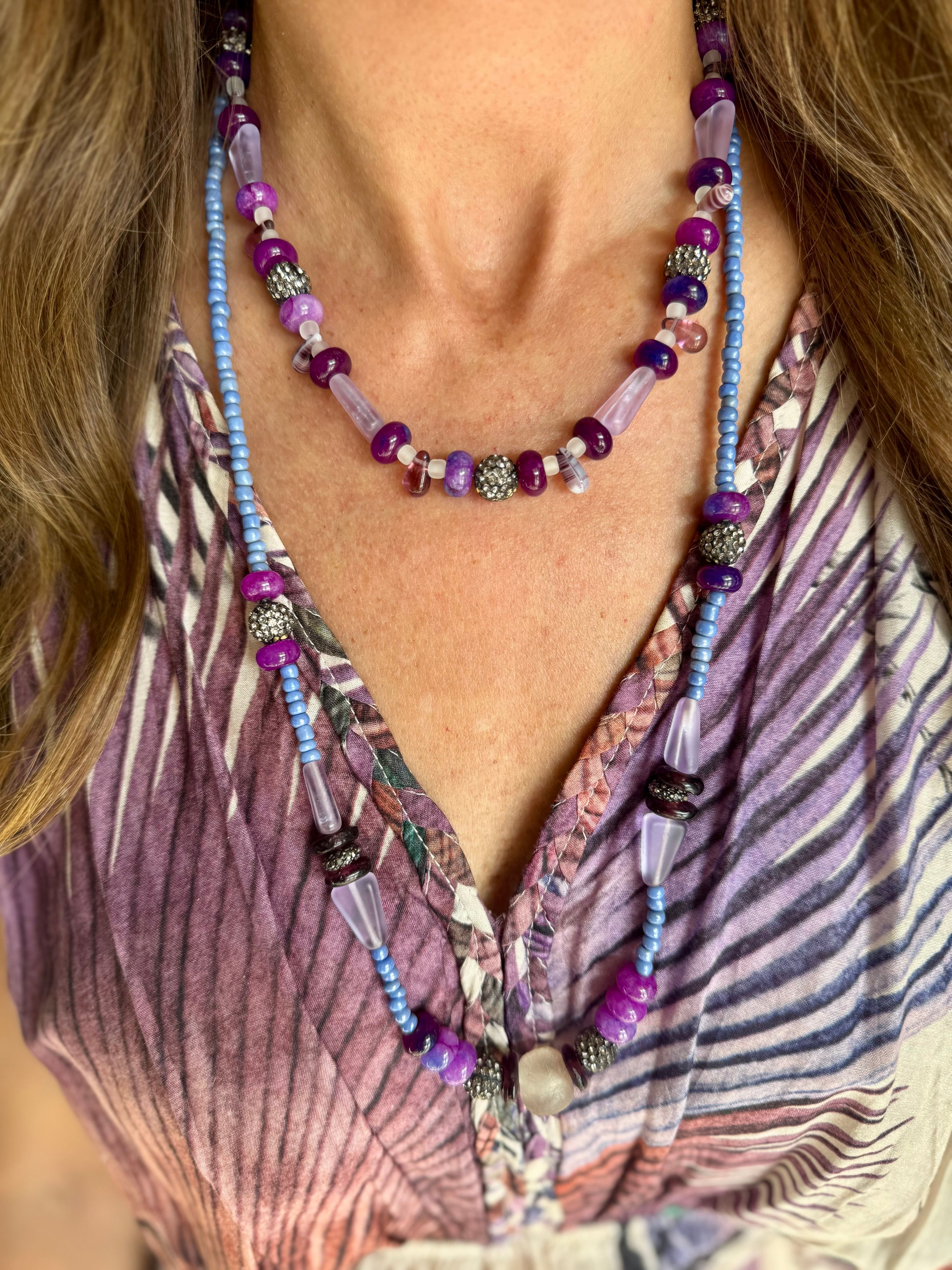 Classic Drop Necklace | Lilac