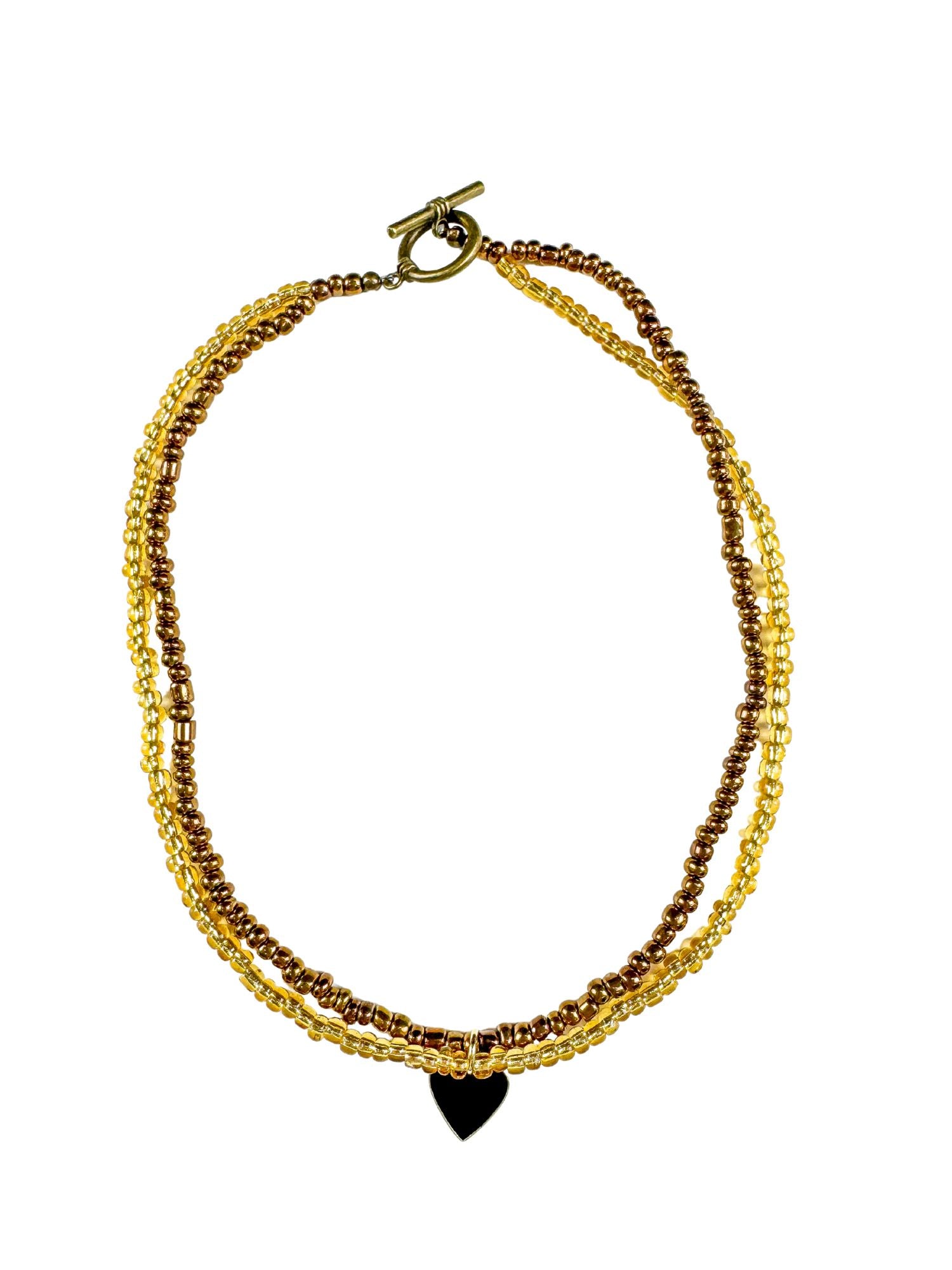 Seed Heart Necklace | Gold