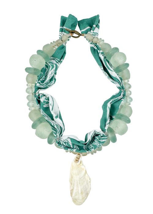 Beaded Bandana Necklace | Ocean