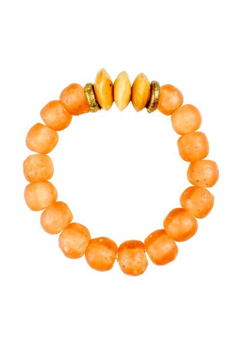 Intricate Stack Bracelet | Coral Blush
