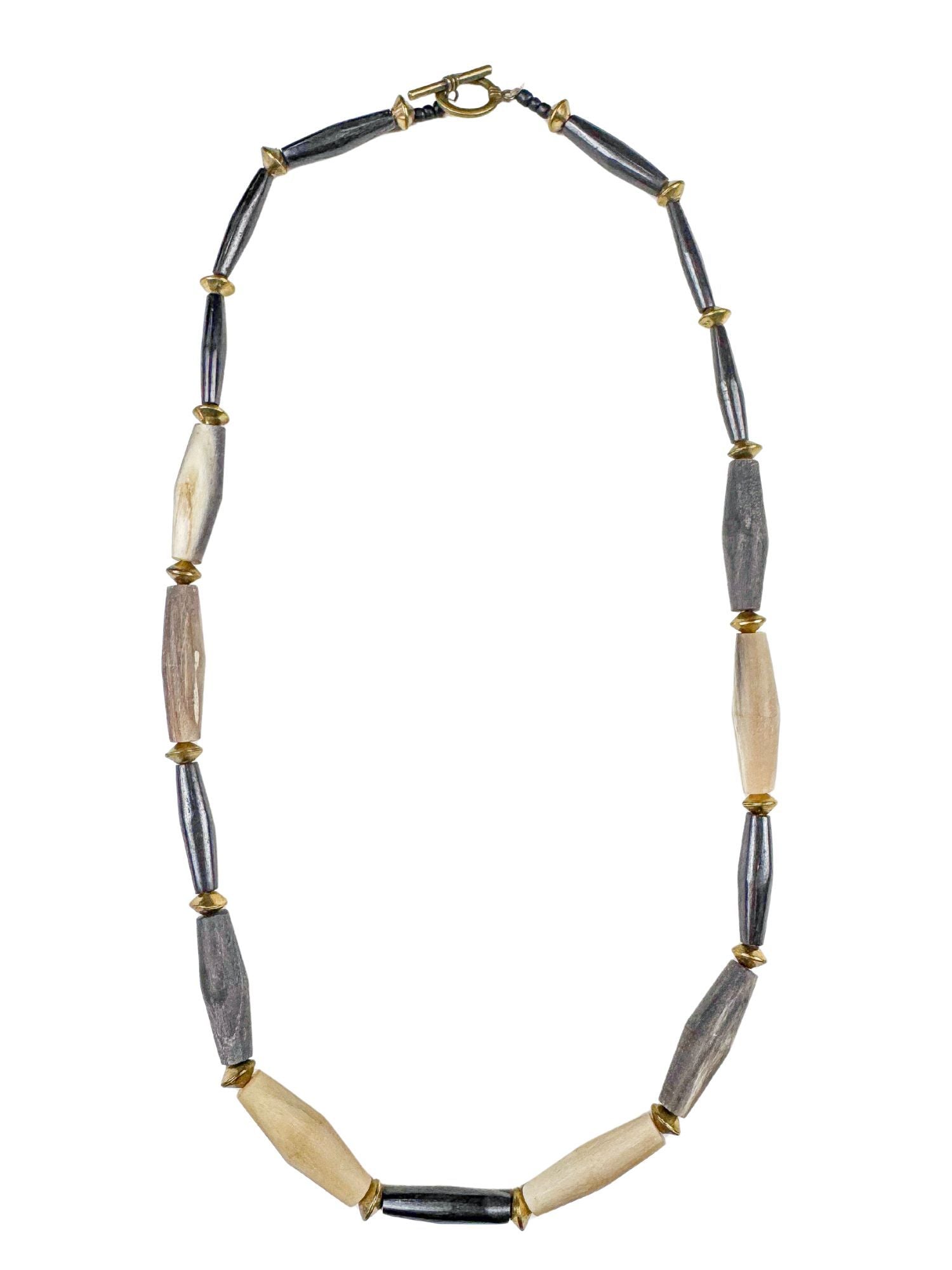 Classic Horn Necklace | Slate