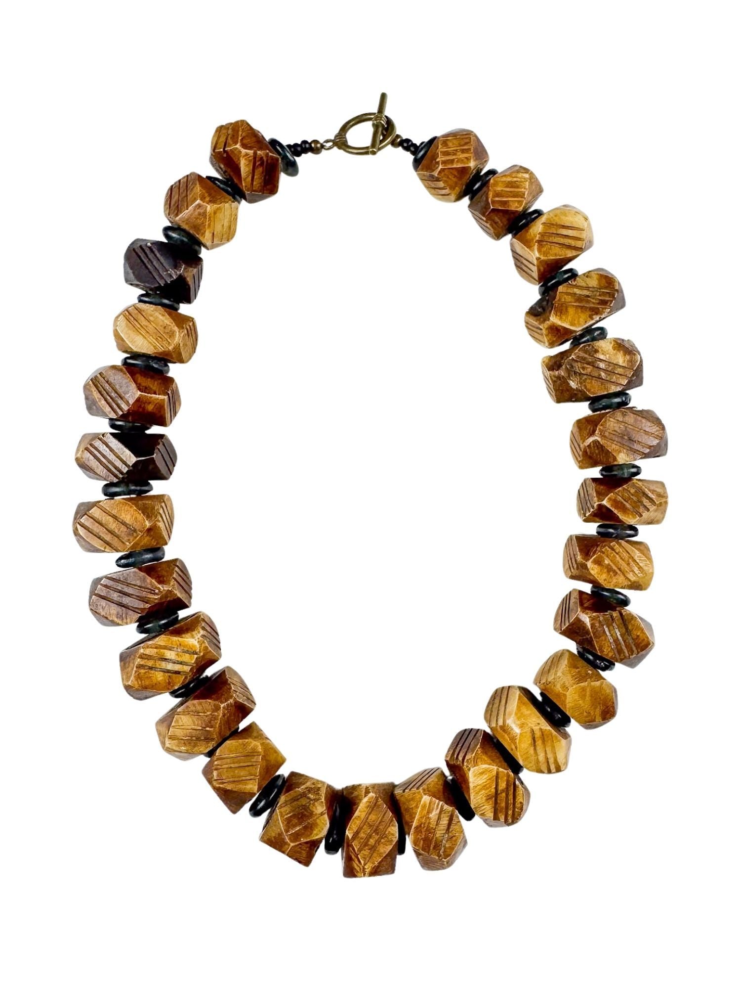 Classic Bone Necklace | Brown Equestrian