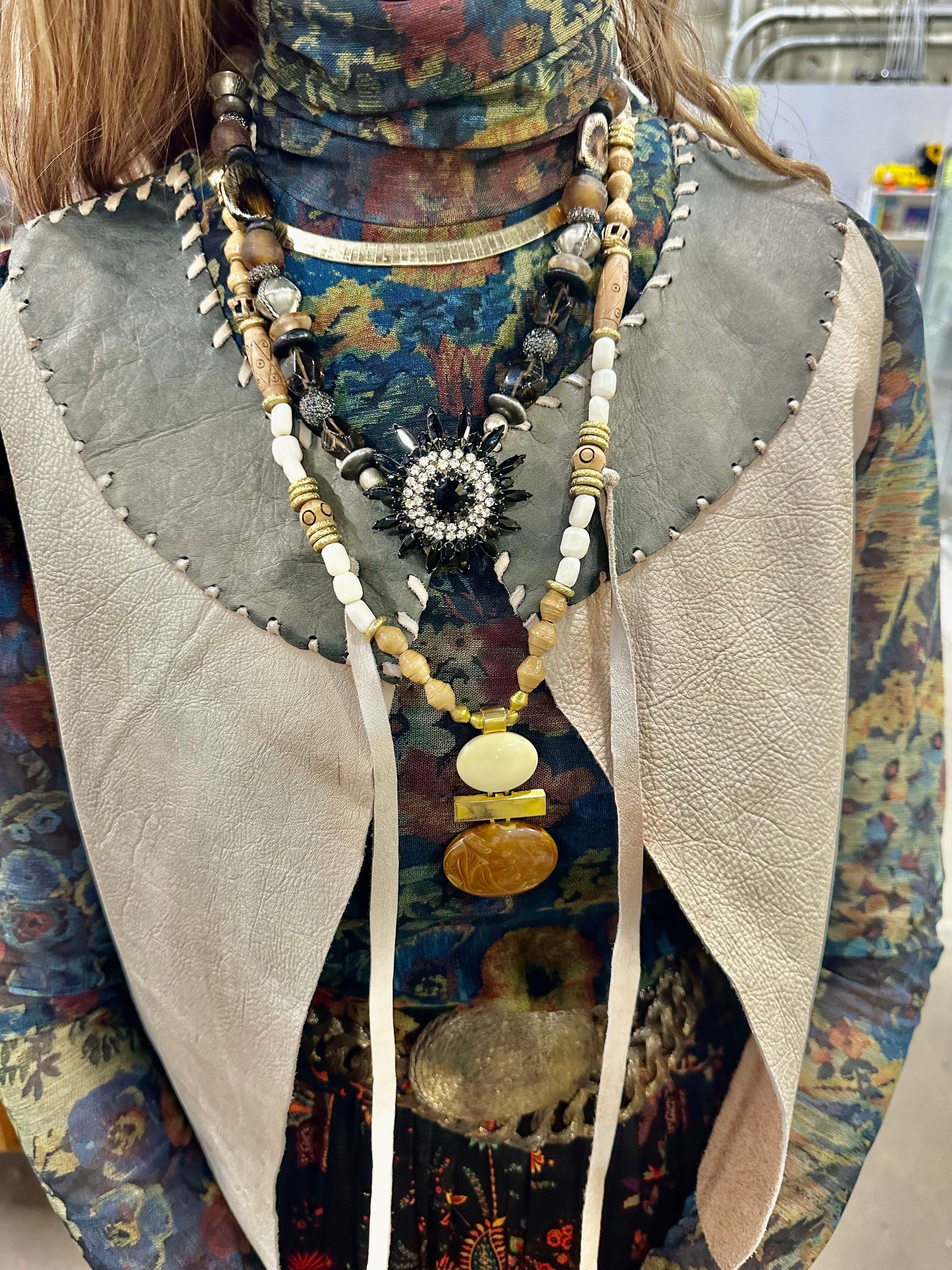 Stone Pendant Necklace | Vintage