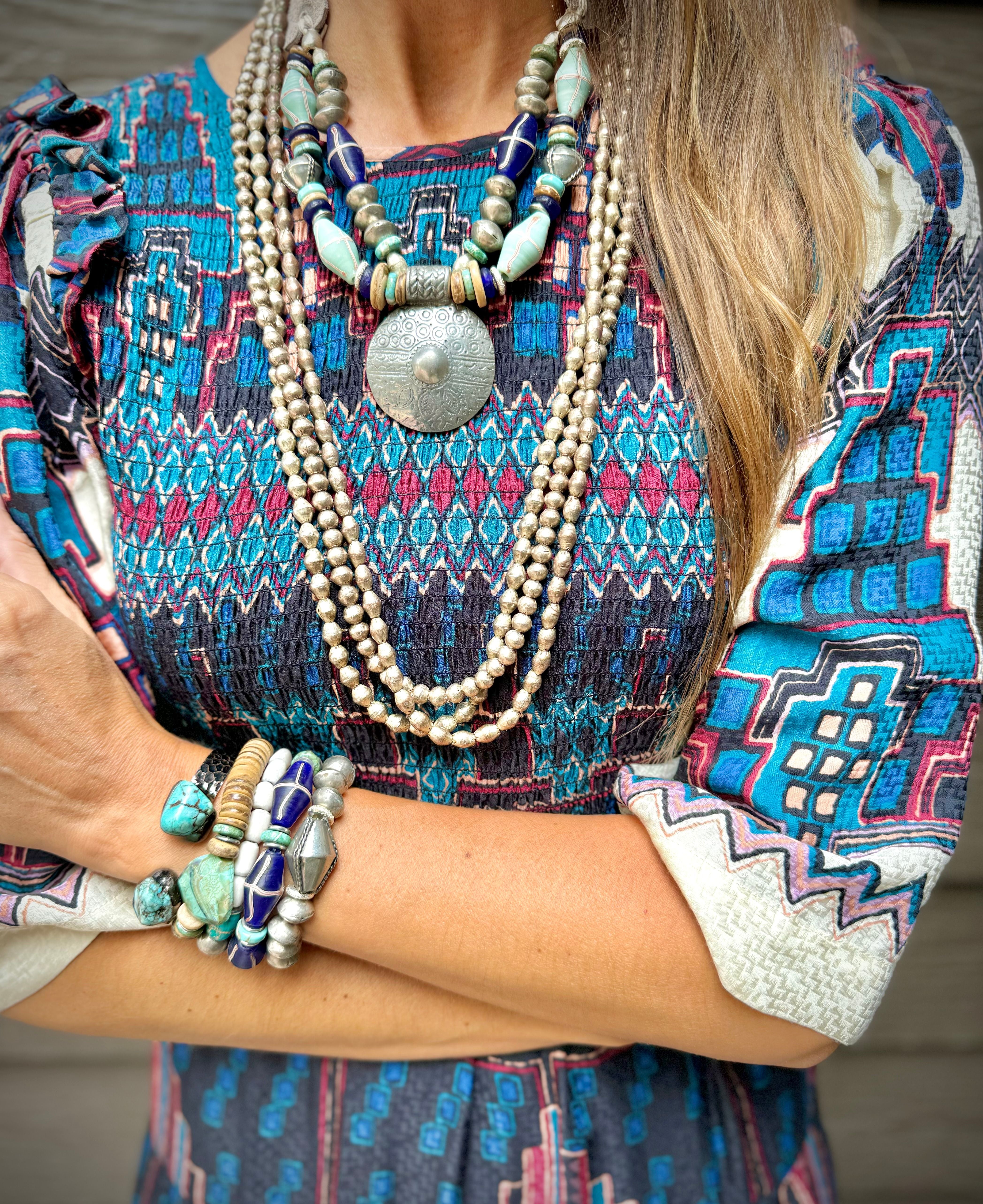 Mid Woven Pendant Necklace | West