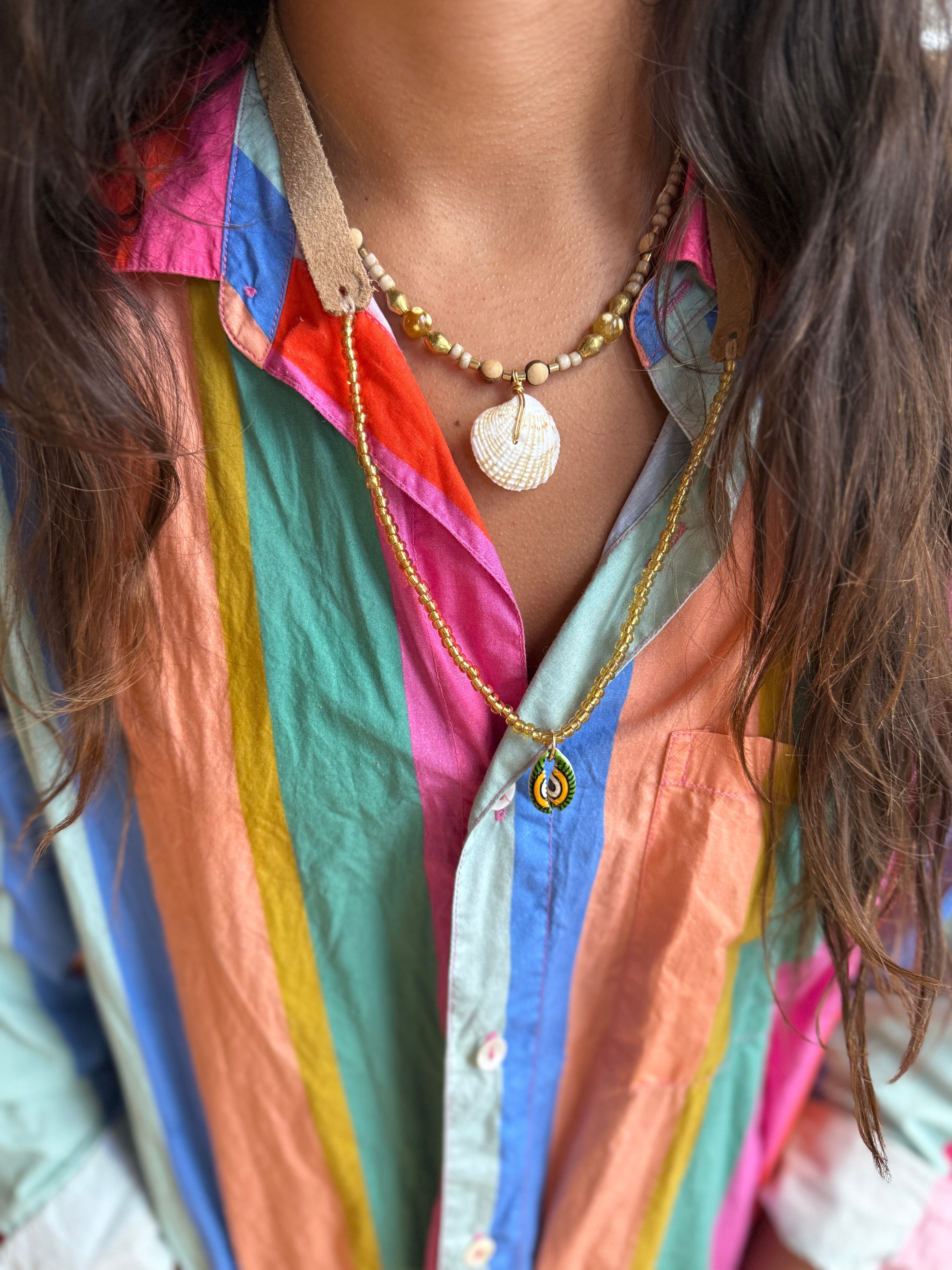 Seed Shell Necklace | Neutral | Final Sale