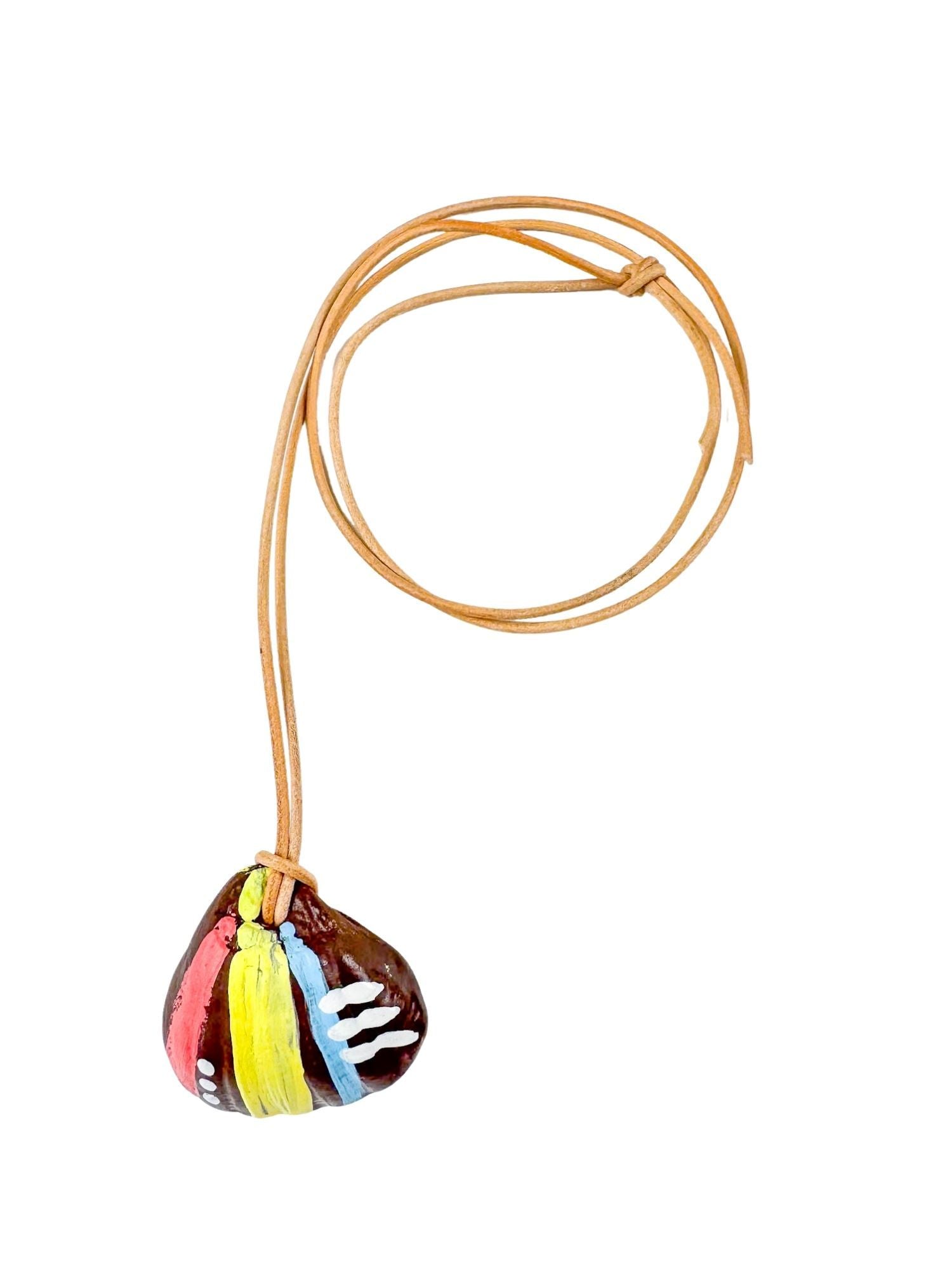 Cord Pendant Necklace | Tribal Shell | Final Sale